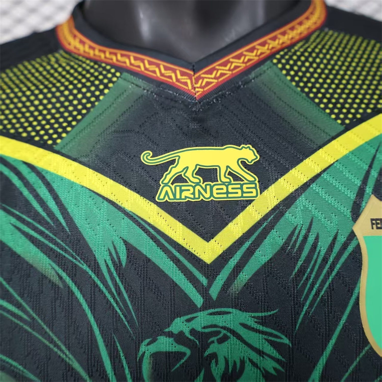 AlphaJersey-Mali 2026 Eagle Black Green Jersey - Player Version