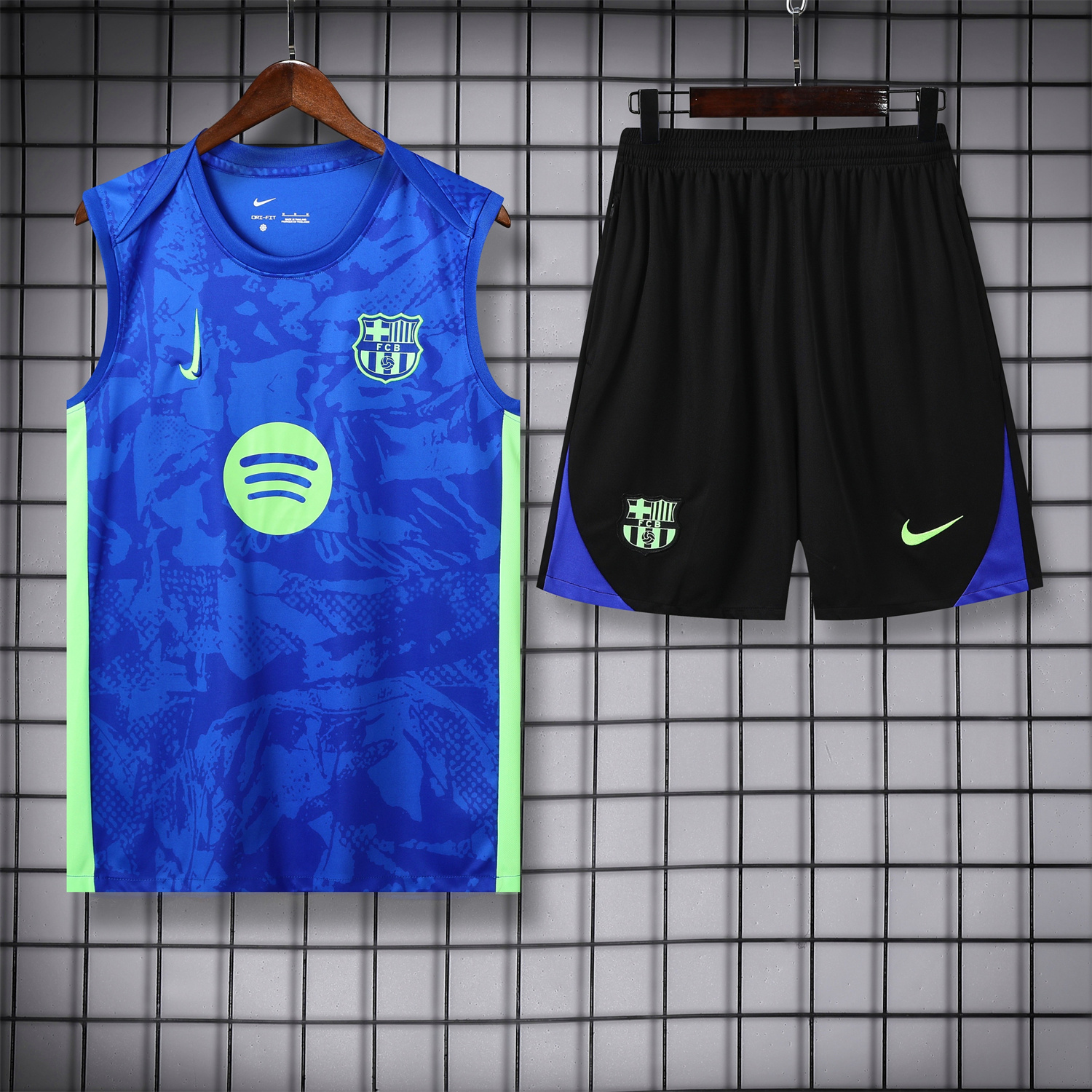 AlphaJersey-Barcelona 25-26 Vest Training Set - Blue Camouflage
