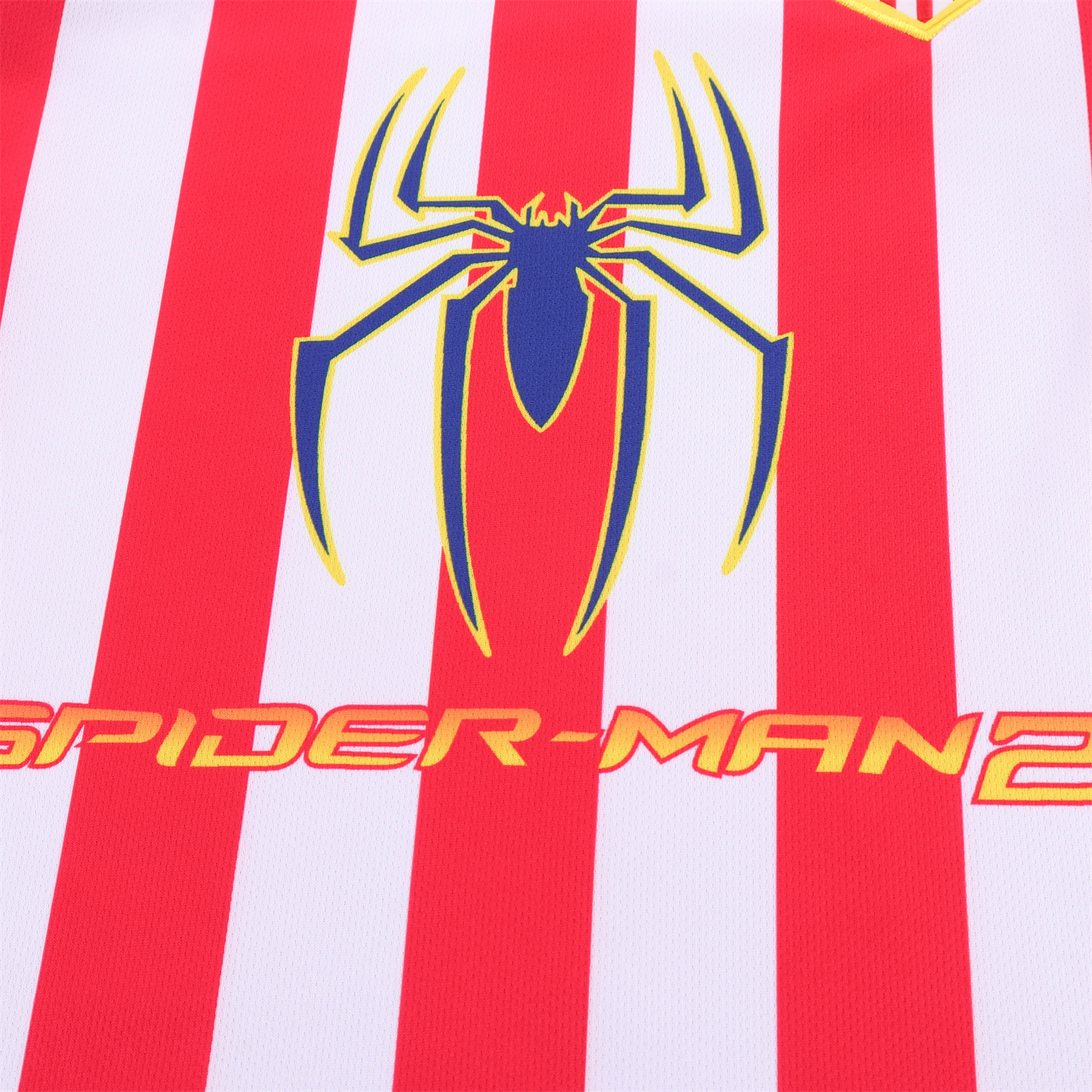 AlphaJersey-Retro Atletico Madrid 2004-05 Home S.p.i.d.e.r M.a.n Special Long Sleeves Kids Kit