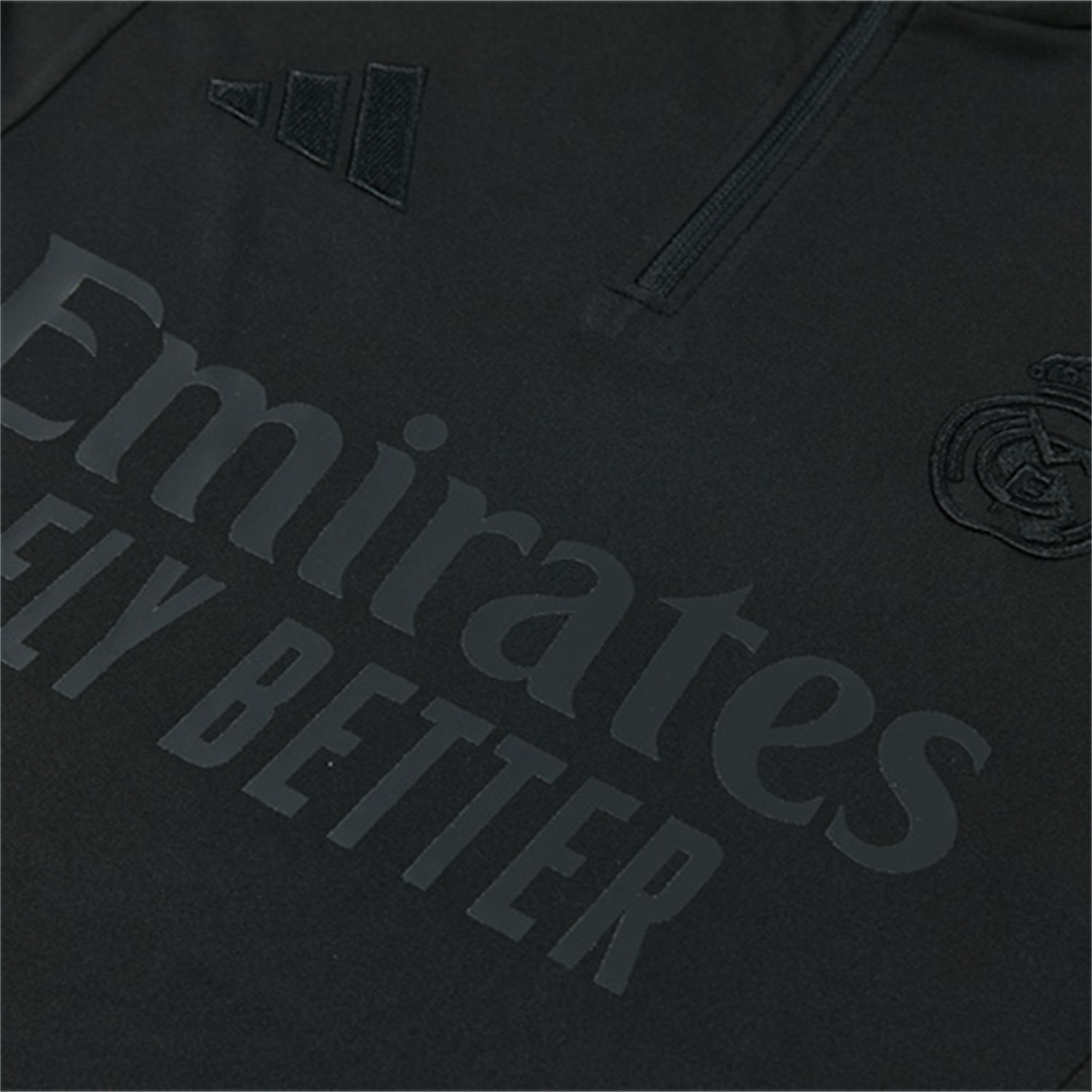 AlphaJersey-Real Madrid 26-27 Kids Long Sleeves Training Set - Pure Black Top And Pants