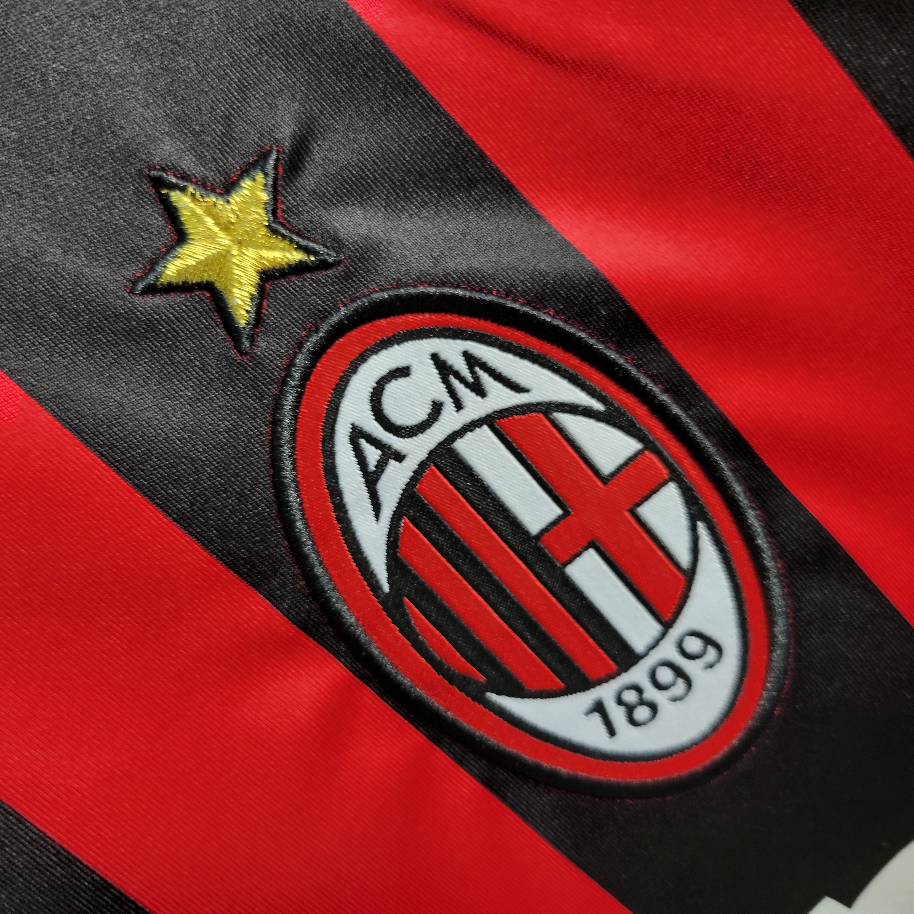 AlphaJersey-Retro AC Milan 06-07 Home Stadium Long Sleeve Jersey