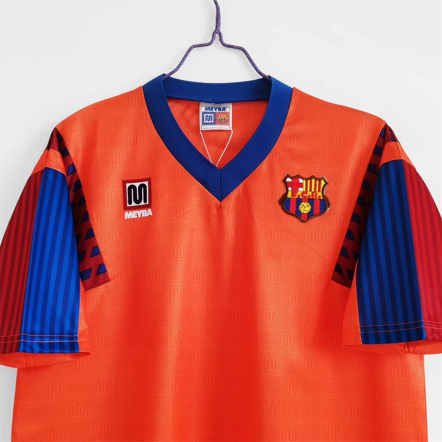AlphaJersey-Retro Barcelona 1991-92 Away Orange Jersey