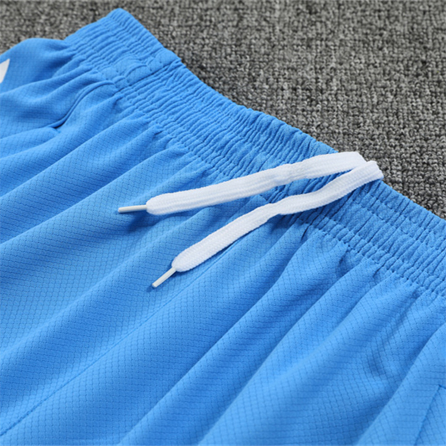 AlphaJersey-Real Madrid 25-26 Short-Sleeve Training Set - White Top and Sky Blue Shorts