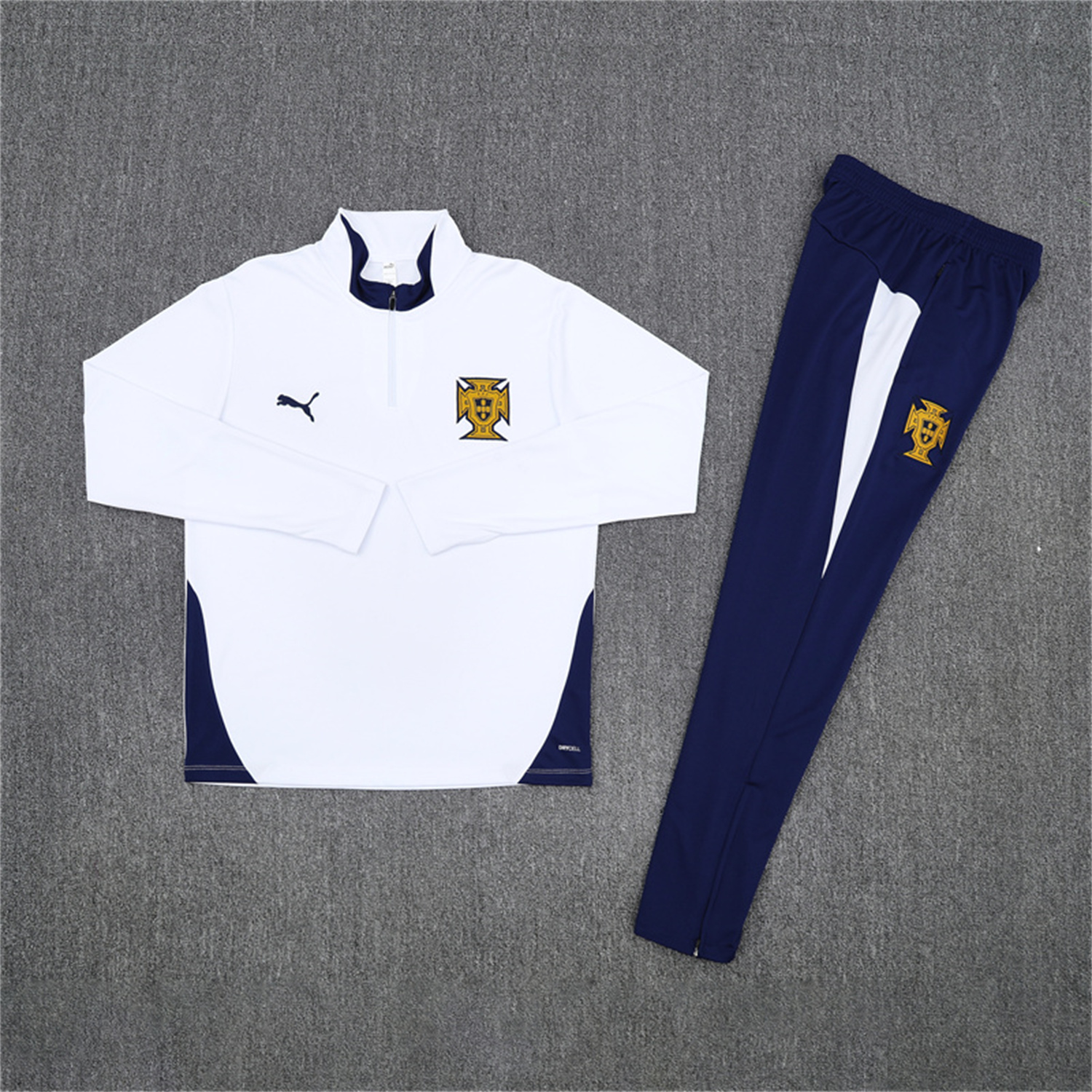 AlphaJersey-Portugal 25-26 Kids Long Sleeve Training Set - White