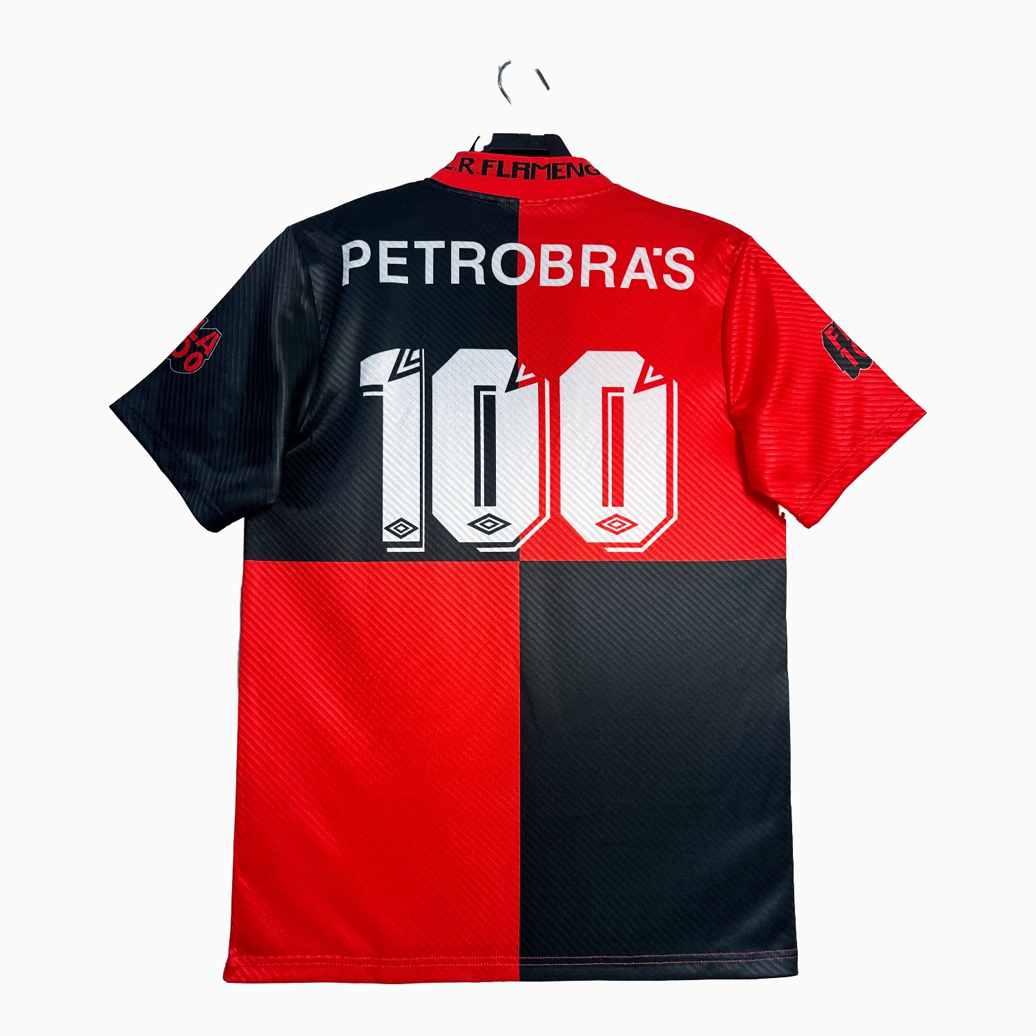 AlphaJersey-Retro Flamengo 1995 Centenary Anniversary Jersey with Printed Number 100