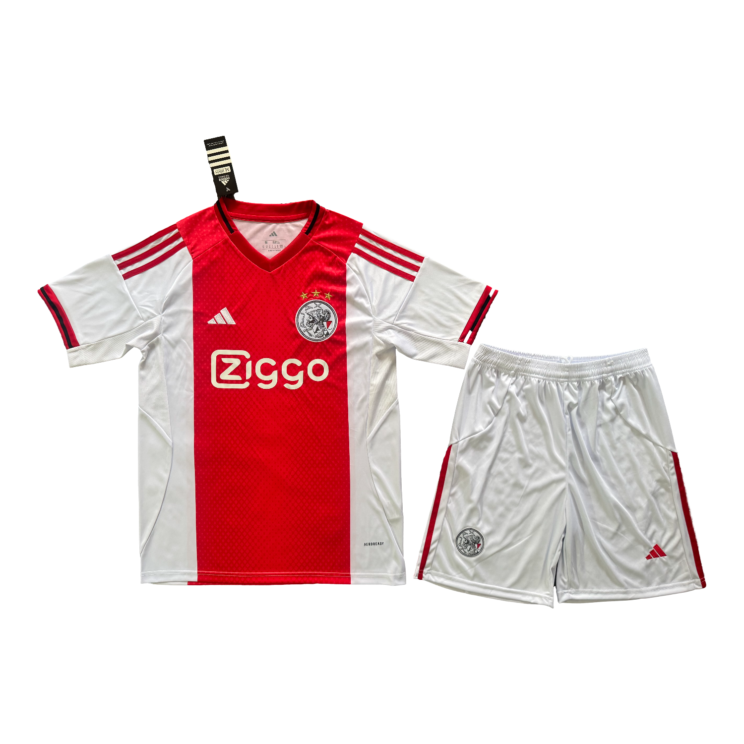AlphaJersey-Ajax 25-26 Home Men's Adult Jersey Set - Fans Version