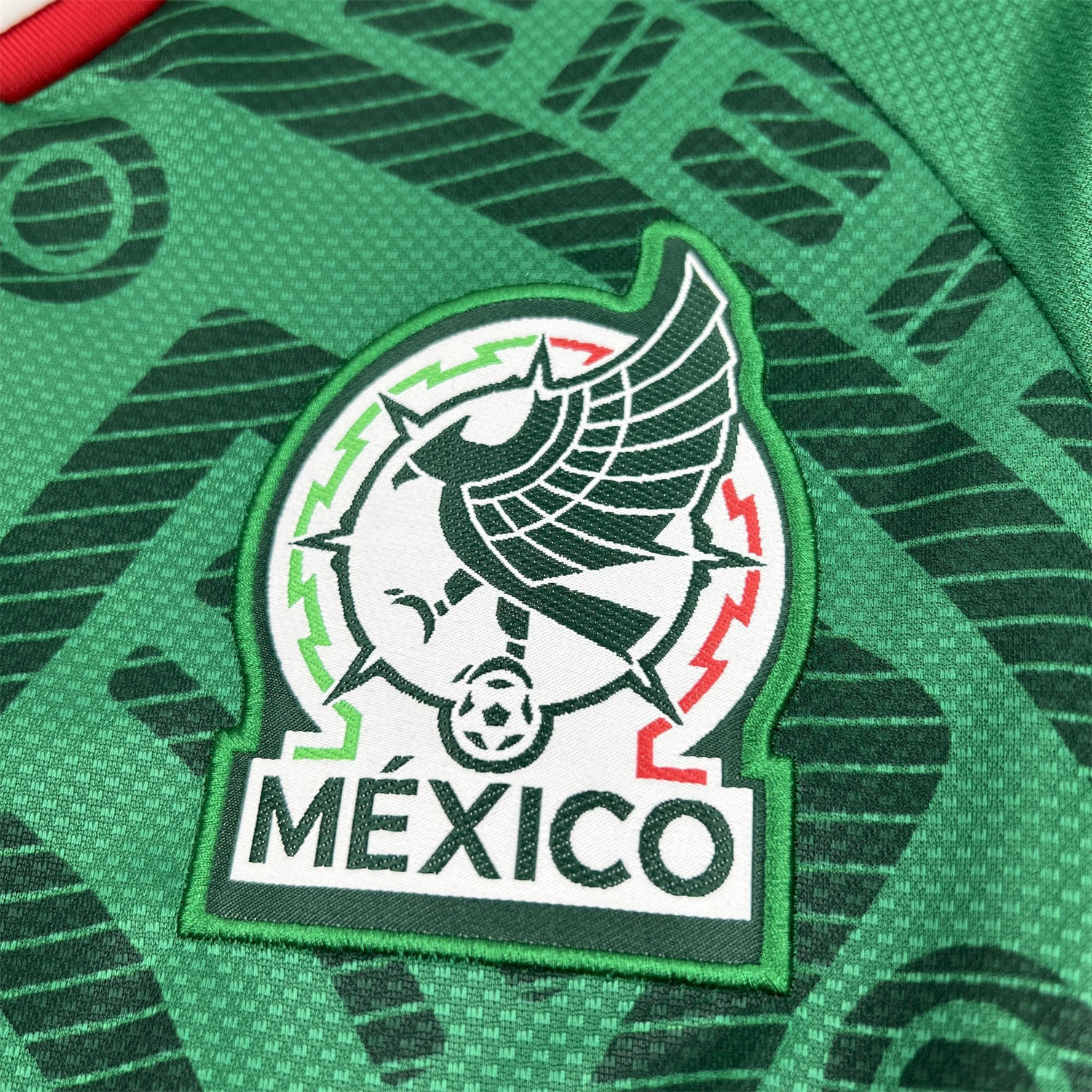 AlphaJersey-Mexico 2026 Home Long Sleeves Jersey - Fans Version