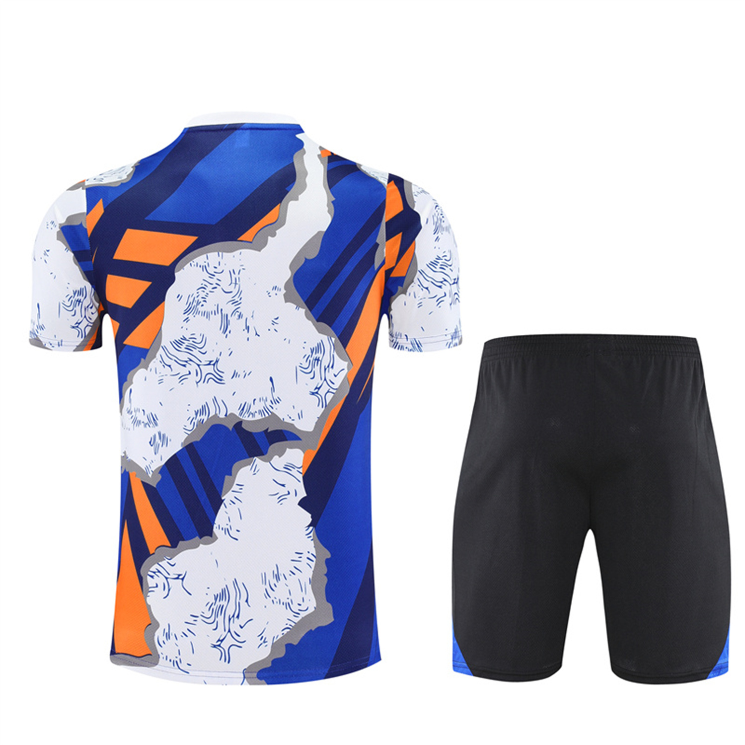 AlphaJersey-Real Madrid 25-26 Short-Sleeve Training Set - CamouflageTop & Black Shorts