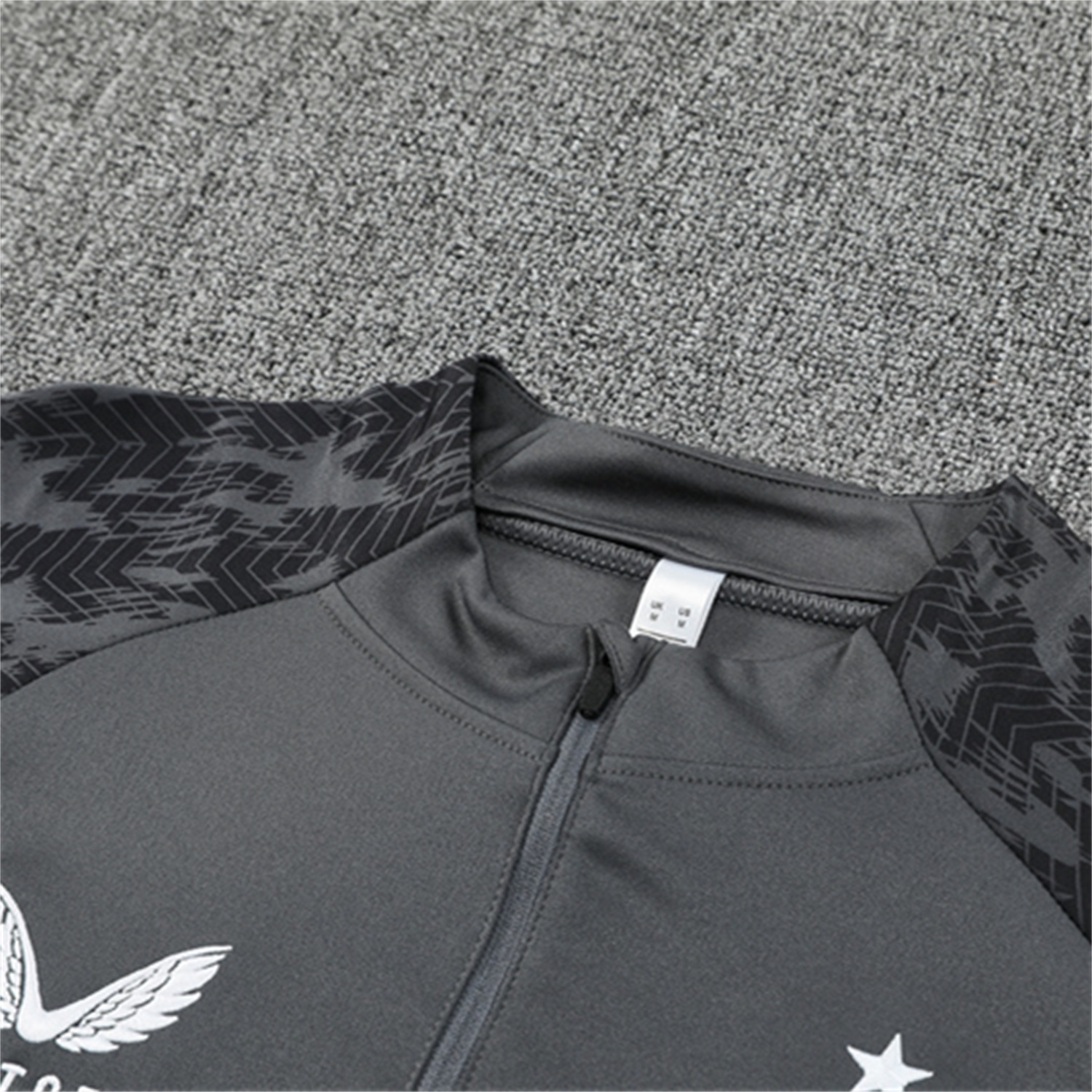 AlphaJersey-Feyenoord 25-26 Long Sleeve Training Set - Dark Gray Top & Dark Gray Pants
