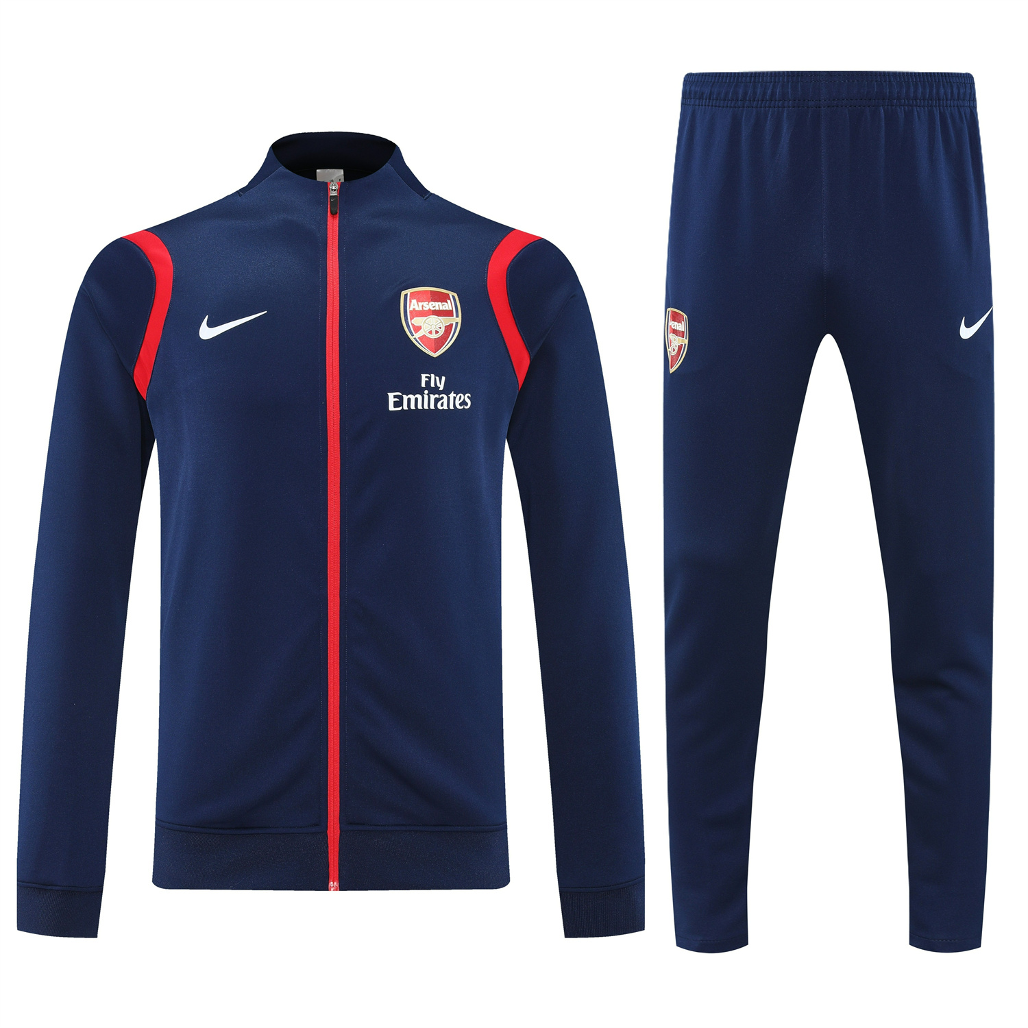 AlphaJersey-Arsenal 25-26 Jacket Training Tracksuit - Deep Blue Jackets & Deep Blue Pants