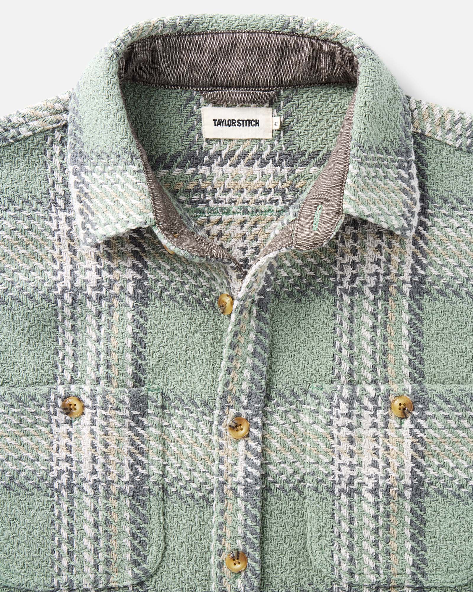 The Cutter Overshirt in Sage Plaid | Modern Menswear by yycbvcnbmmnbm