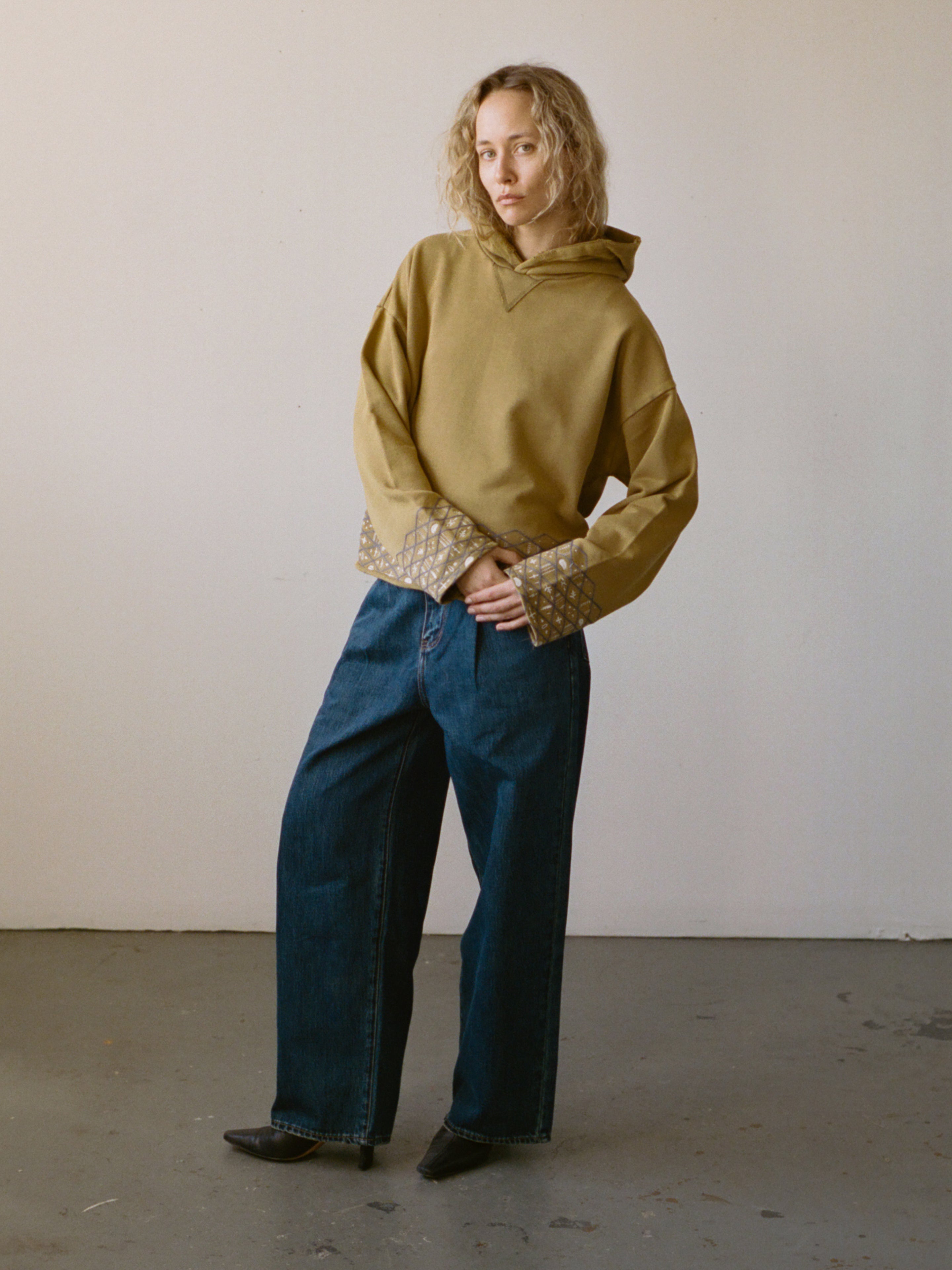 Embroidered Border Hoodie | Modern Menswear by yycbvcnbmmnbm