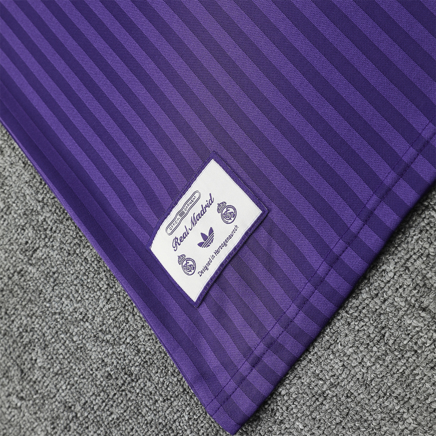 AlphaJersey-Real Madrid 25-26 Short-Sleeve Training Set - Pure Purple Top & Purple Shorts