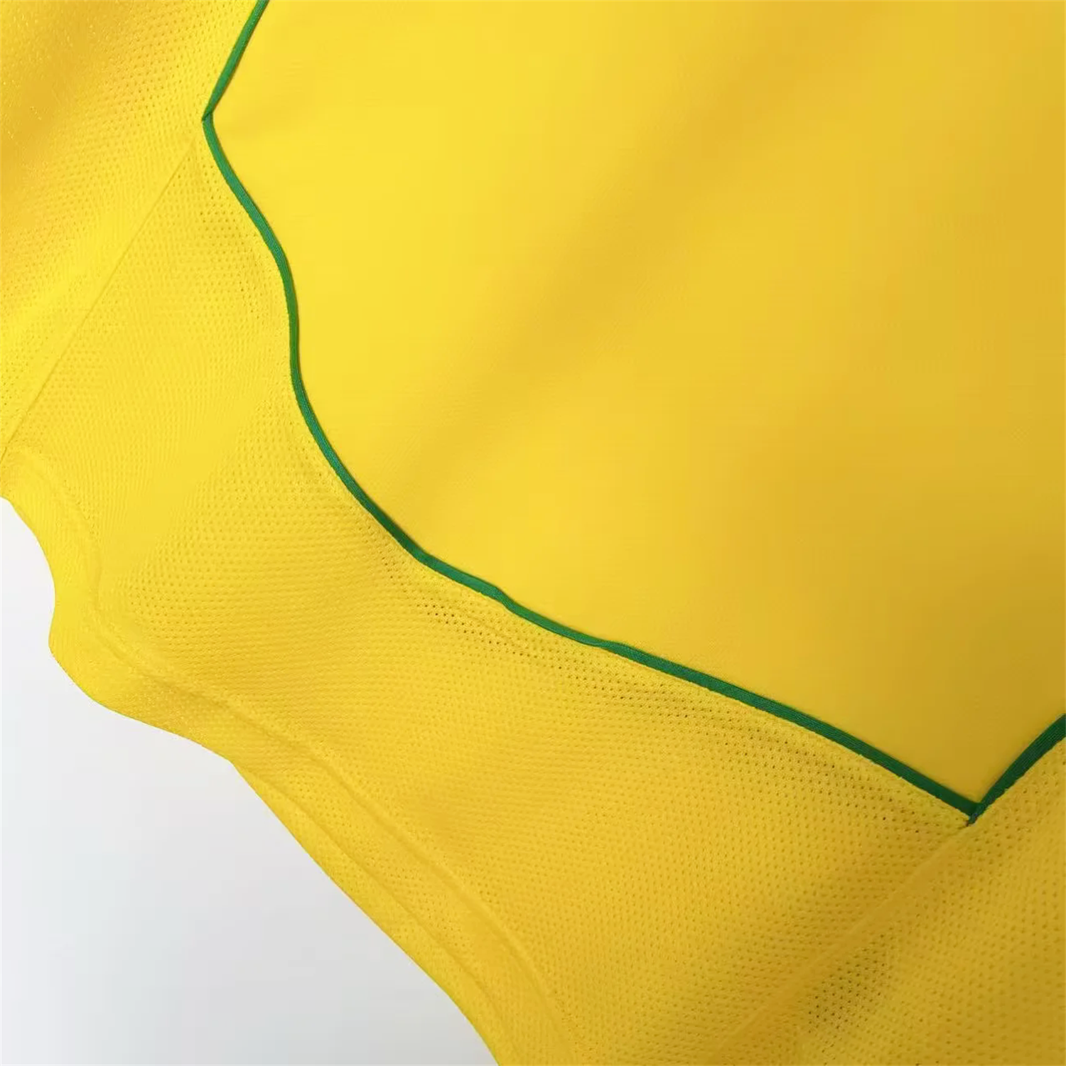 AlphaJersey-Retro Brazil 2004 Home Long Sleeves Jersey