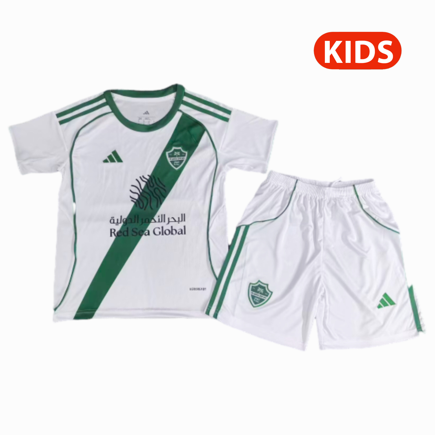 AlphaJersey-Al-Ahli SFC Jeddah Nationals 25-26 Home Kids Kit