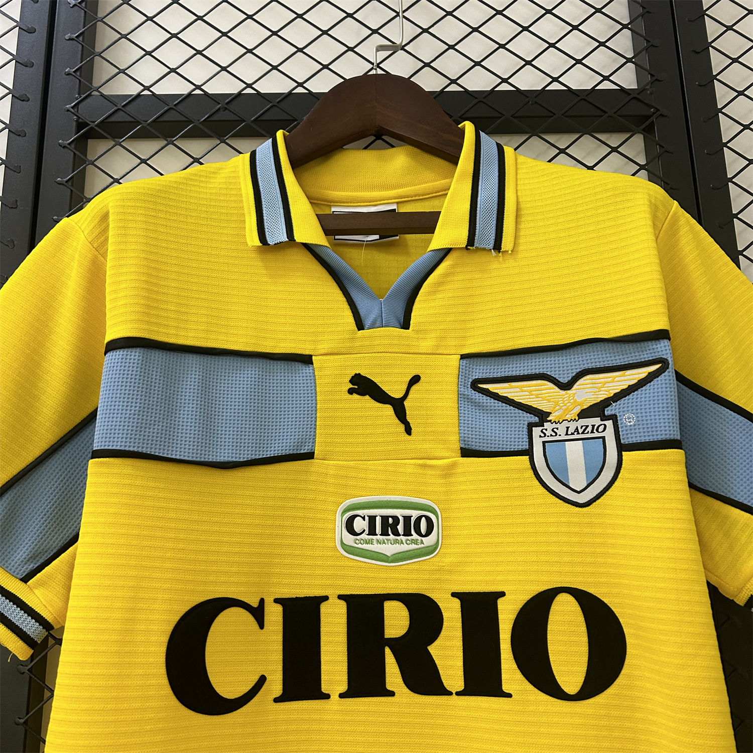 AlphaJersey-Retro Lazio 98-99 Yellow Away Jersey