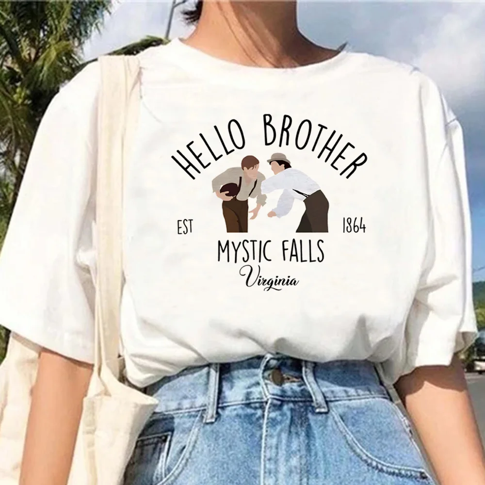 the Vampire Diaries t shirt women graphic Tee girl funny manga comic clothes