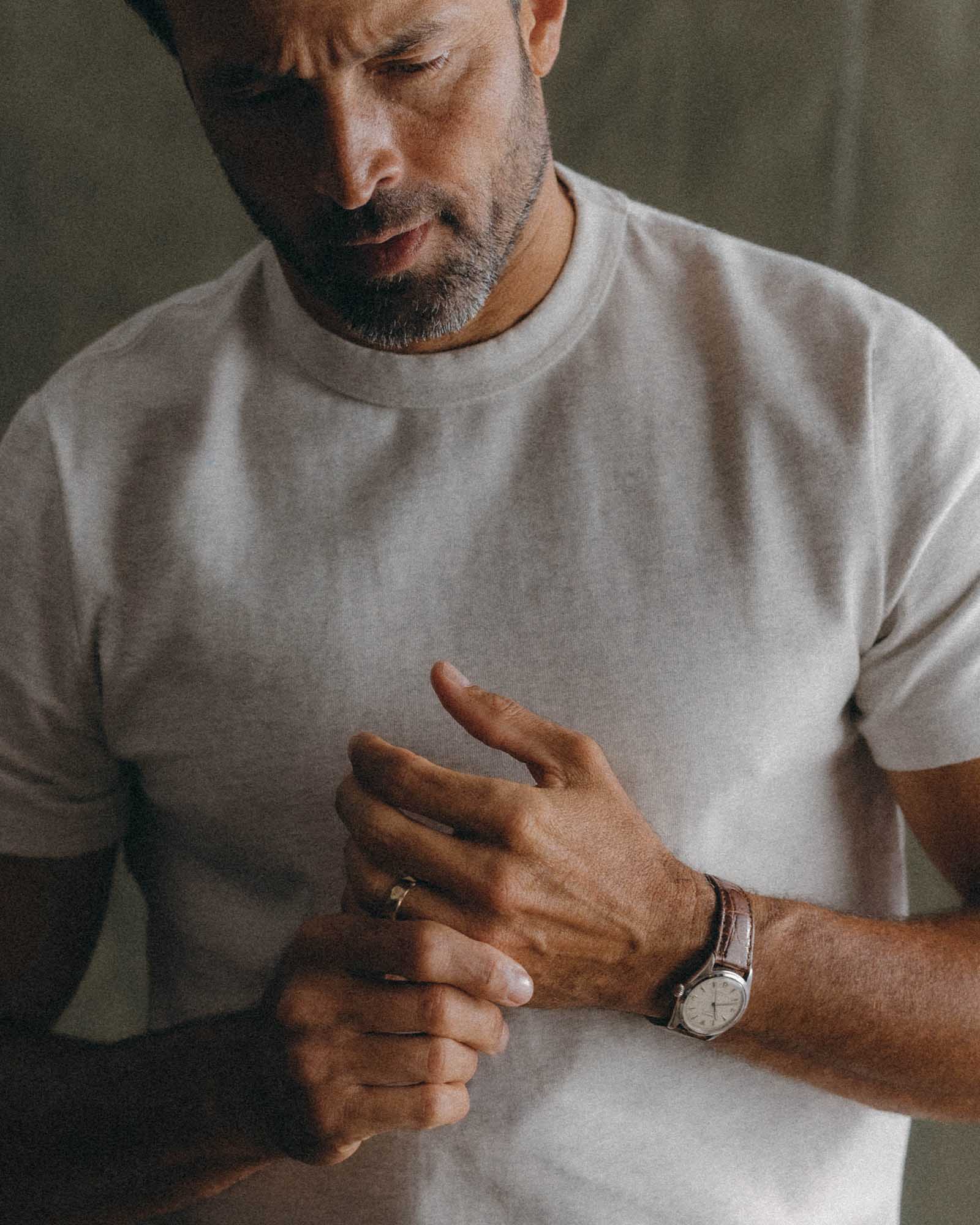 The Organic Cotton Shop Tee in Oat Twist | Modern Menswear by yycbvcnbmmnbm