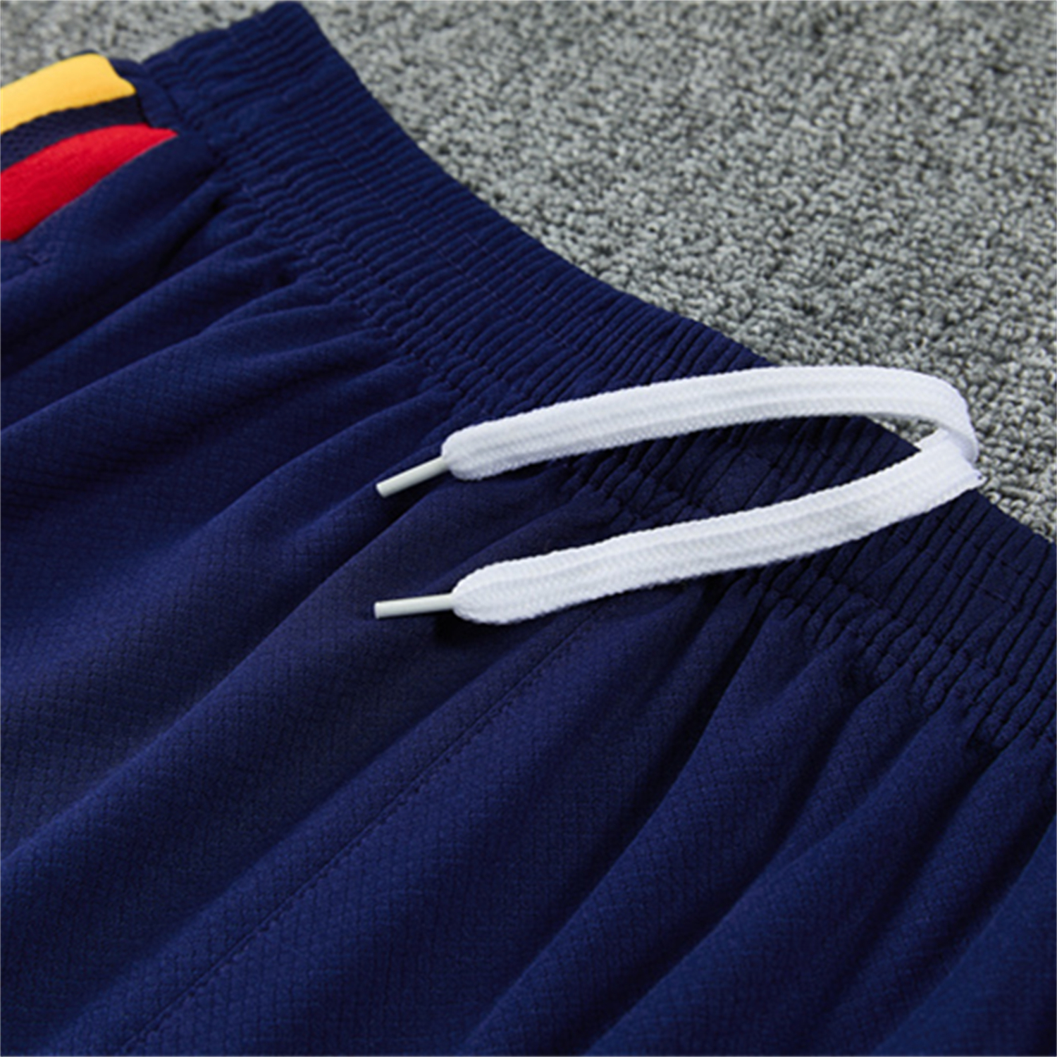 AlphaJersey-Spain 2026 Short-Sleeve Training Set - Royal Blue And Yellow Top & Royal Blue Shorts