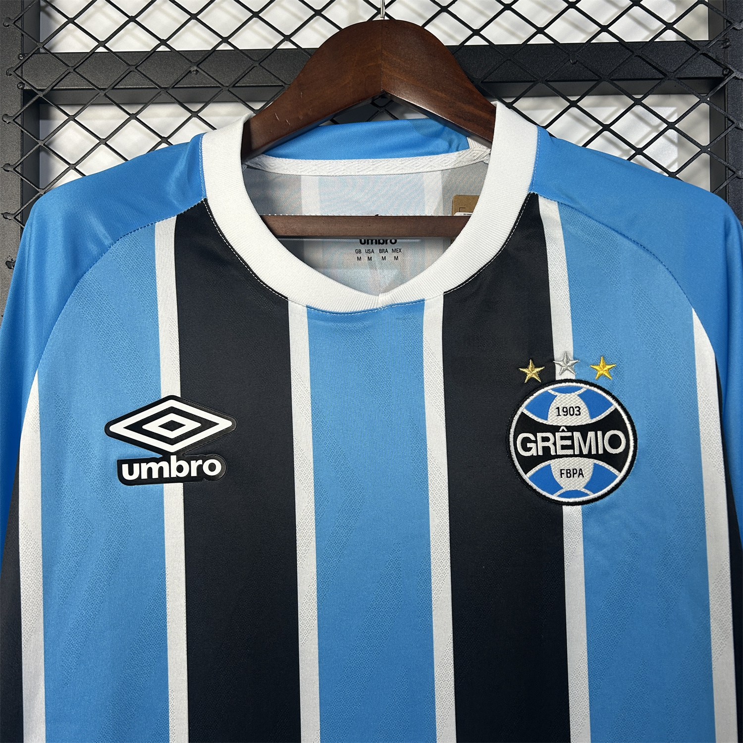 AlphaJersey-Gremio 25-26 Home Unsponsored Long Sleeves Jersey - Fans Version