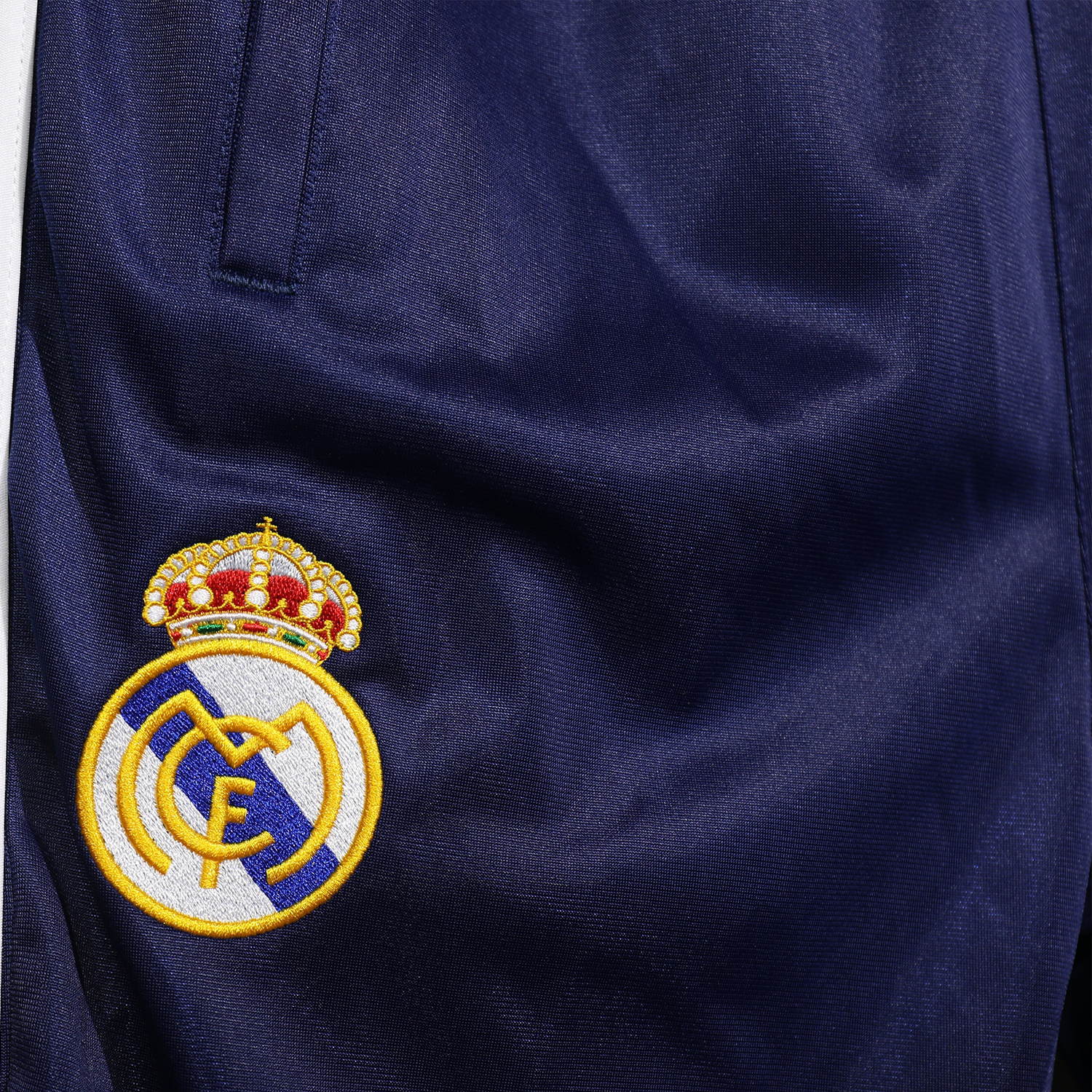 AlphaJersey-Real Madrid 25-26 Pure Color Yellow Lines Training Set - Dark Blue Top and Dark Blue Pants