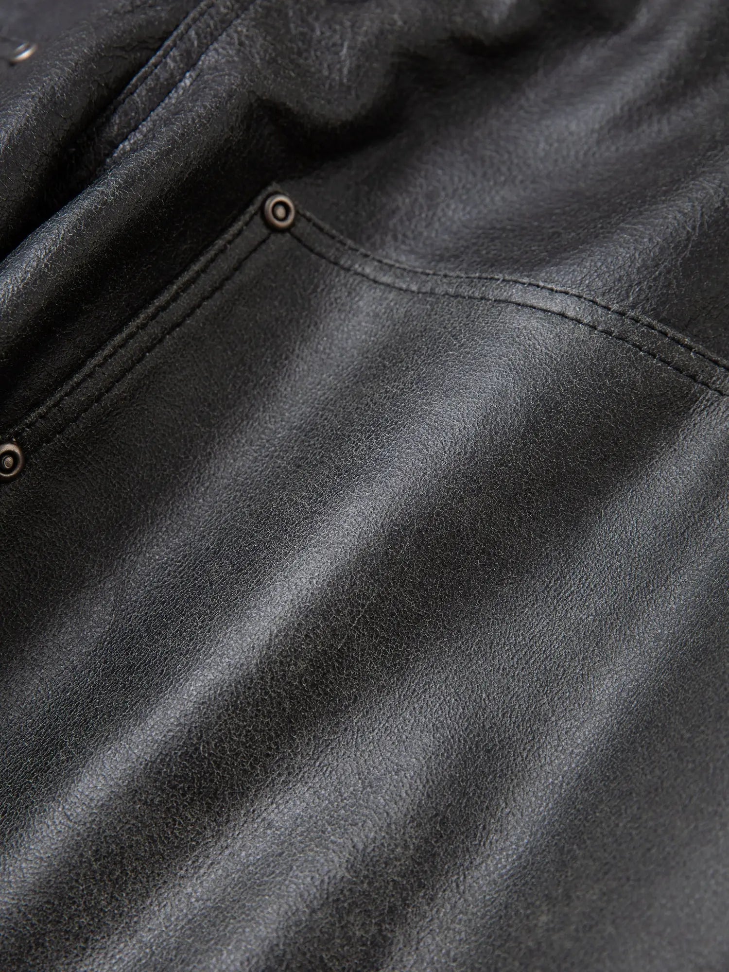 Distressed Genuine Leather Carpenter Pants | Modern Menswear by yycbvcnbmmnbm
