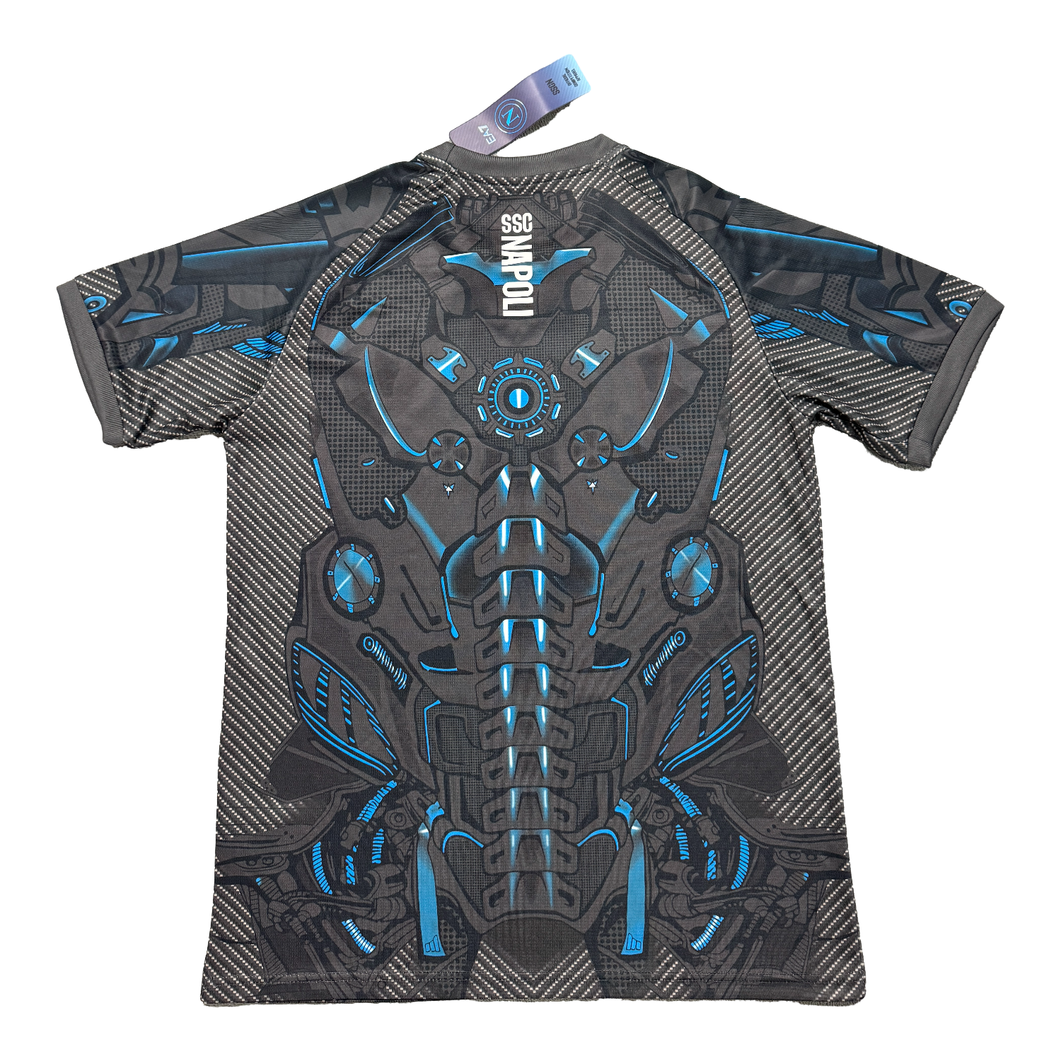 AlphaJersey-Napoli 25-26 Black Mecha Training Jersey - Fans Version