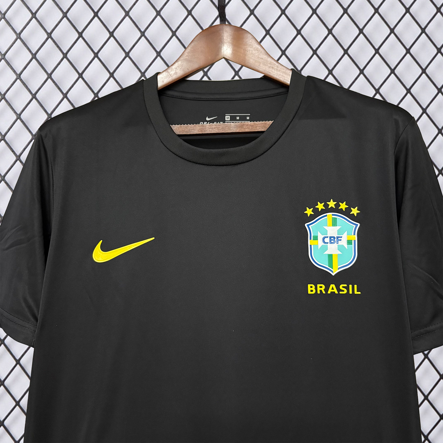 AlphaJersey-Brazil 2026 Pure Black Training Jersey - Fans Version