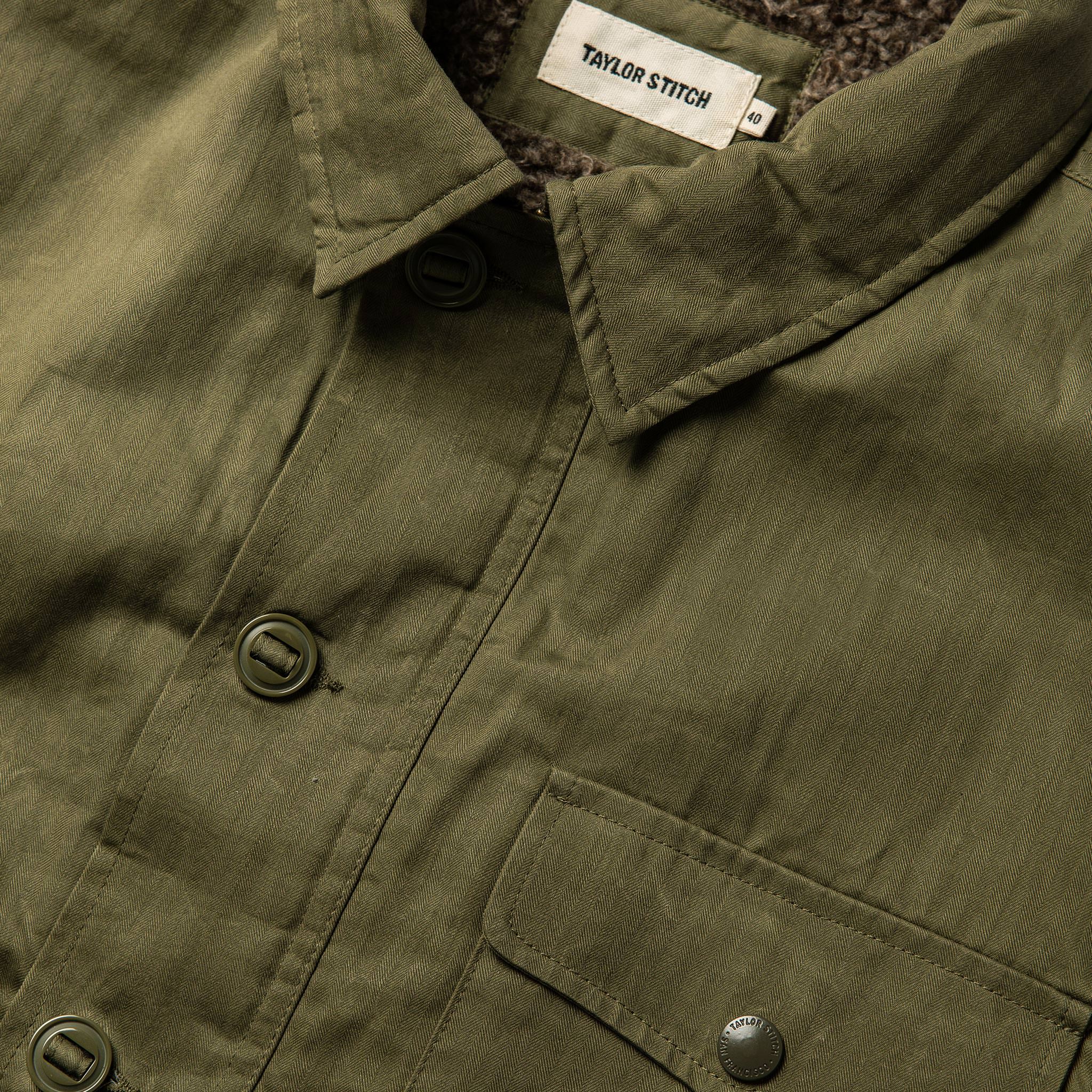 The Lined Watts Jacket in Olive | Modern Menswear by yycbvcnbmmnbm