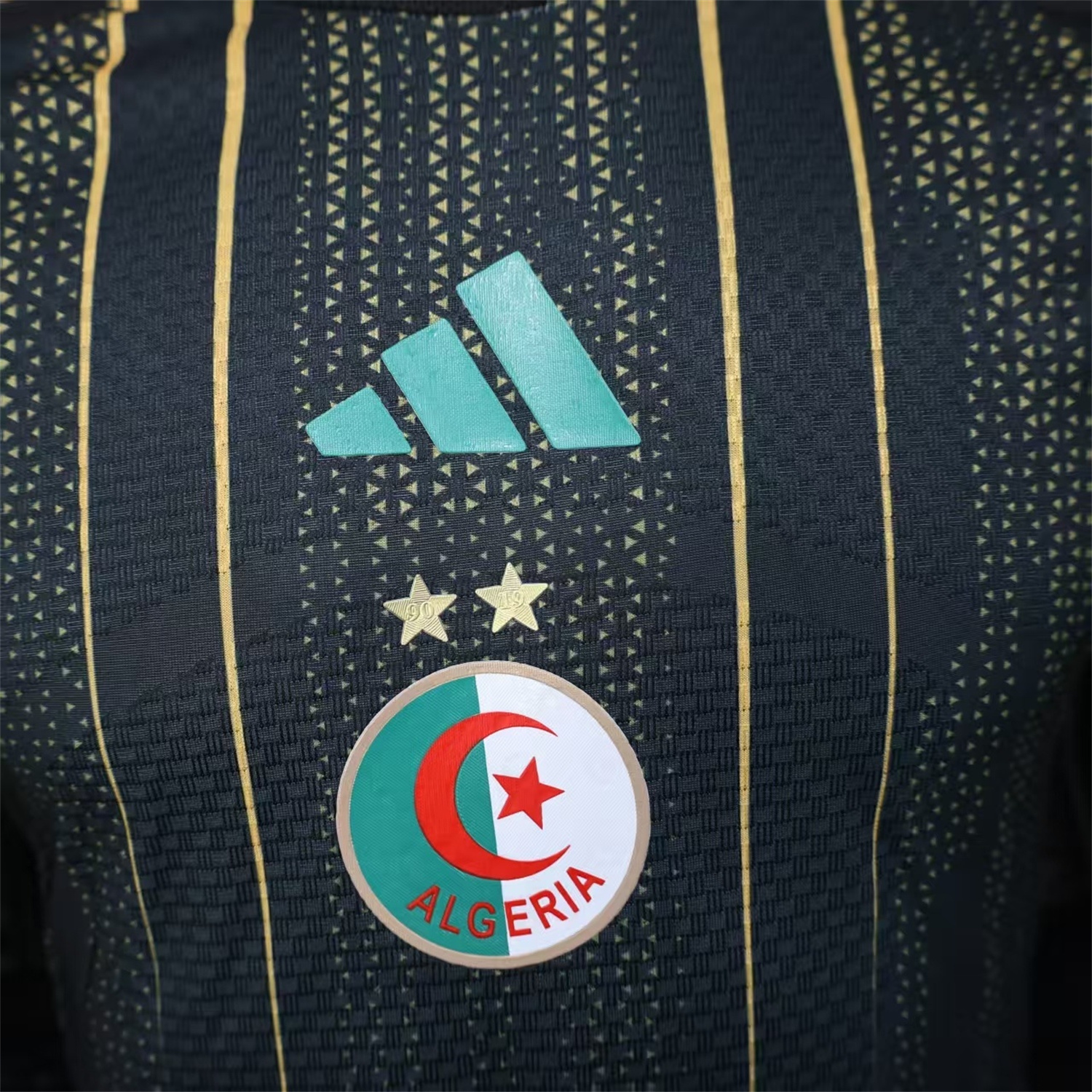 AlphaJersey-Algeria 2026 Black And Gold Special Jersey - Player Version