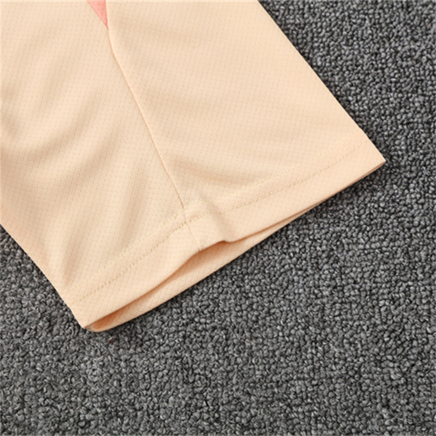 AlphaJersey-Barcelona 25-26 Short-Sleeve Training Set - Beige Top & Blue Shorts