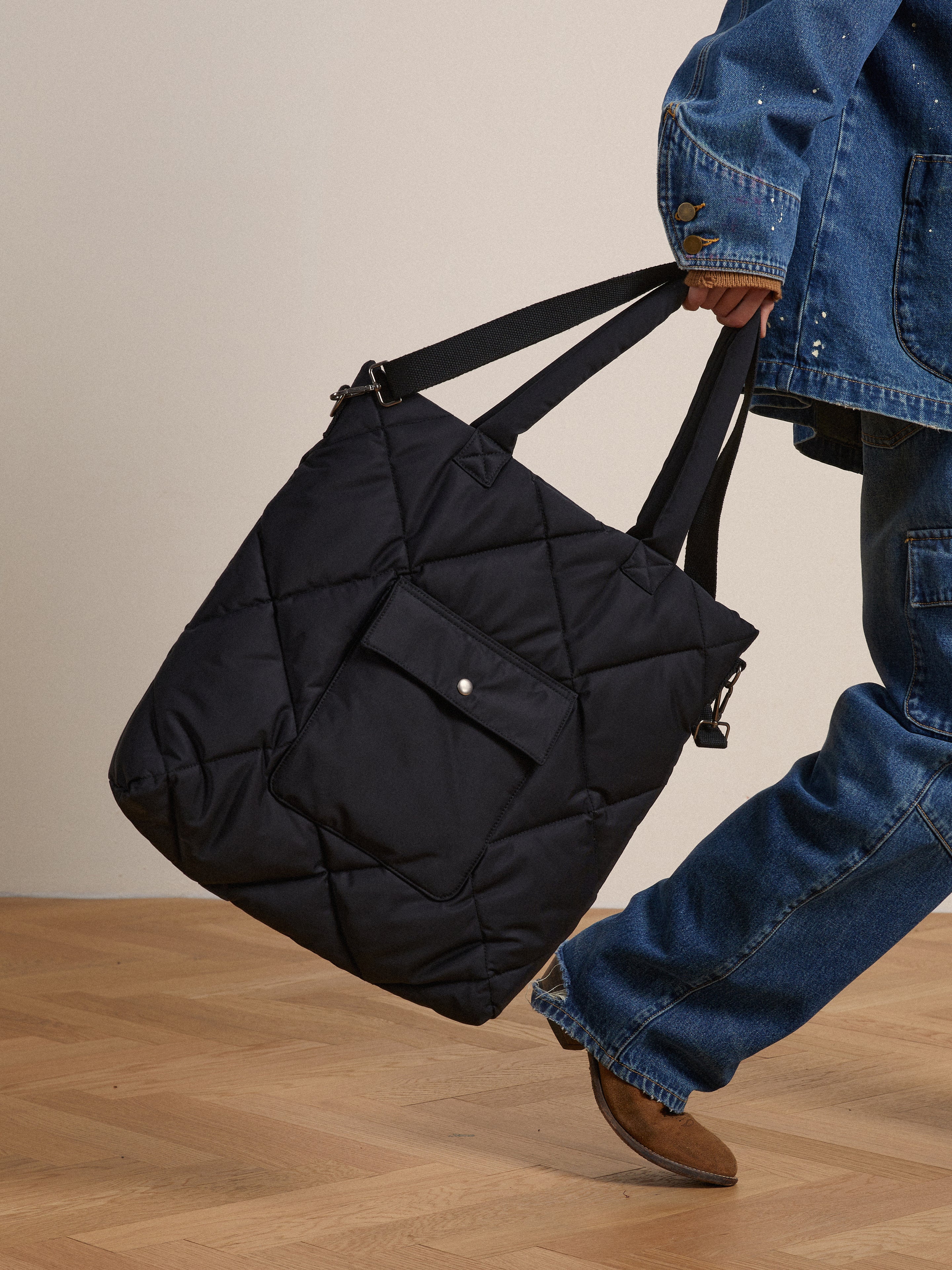 Dayer Nylon Quilted Bag | Modern Menswear by yycbvcnbmmnbm