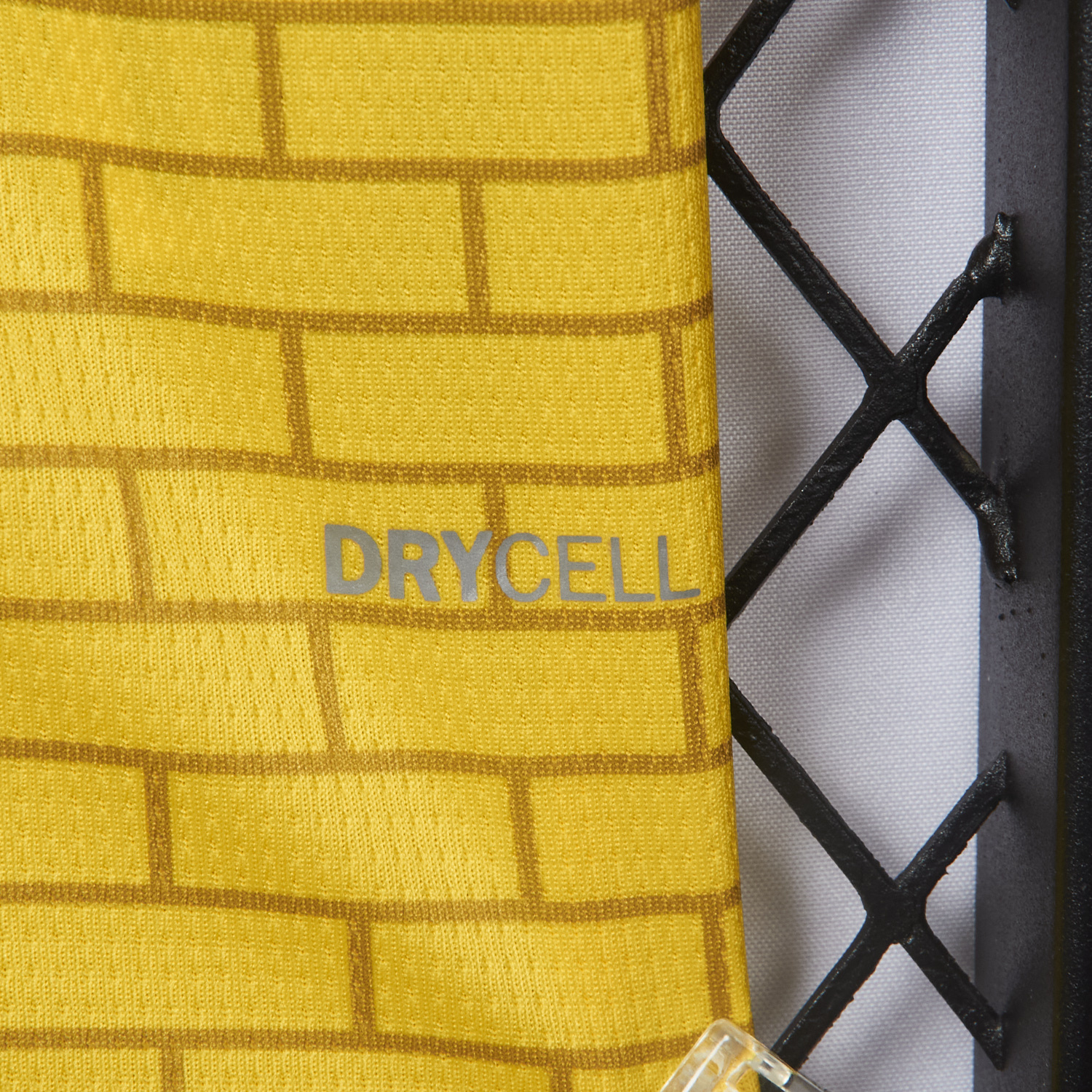 AlphaJersey-Dortmund 25-26 Pre-Match Training Yellow Brickwork Pattern Jersey - Fans Version