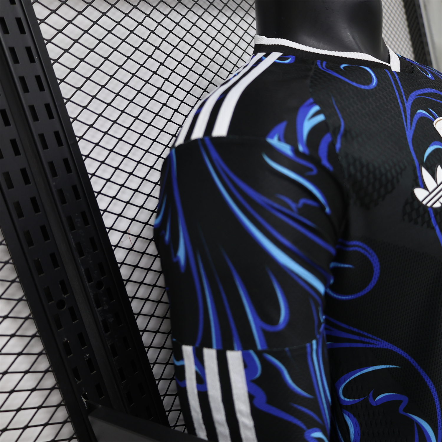 AlphaJersey-Argentina 2026 Away Deep Blue Long Sleeves Jersey - Player Version