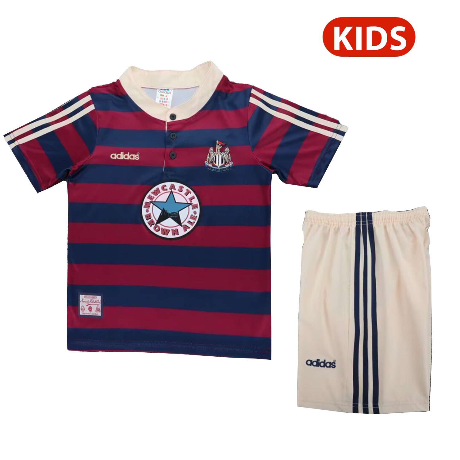 AlphaJersey-Retro Newcastle United 1995-97 Away Kids Kit