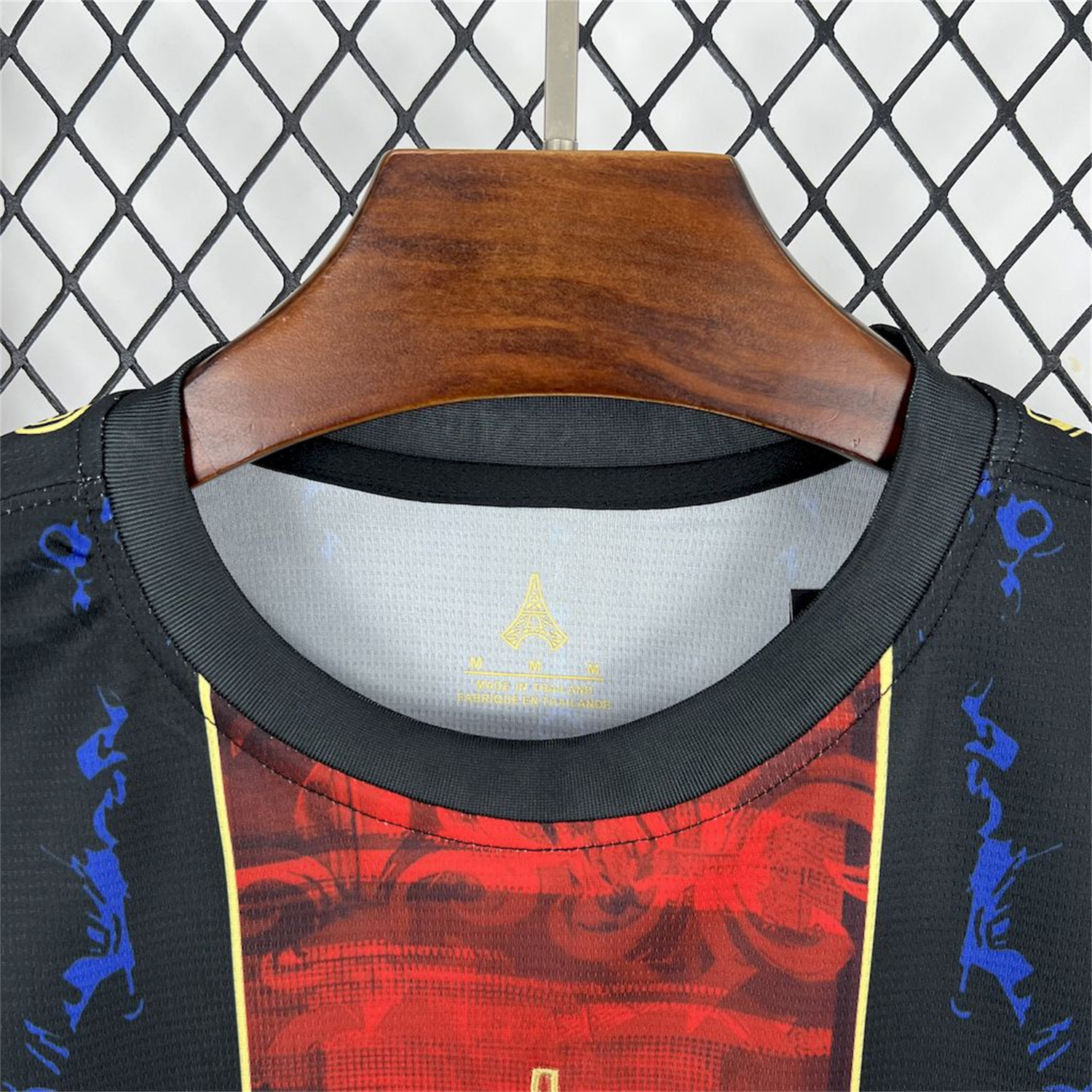 AlphaJersey-Paris Saint-Germain PSG 25-26 Champions League Commemorative Edition Blue Red Eiffel Tower T-shirts