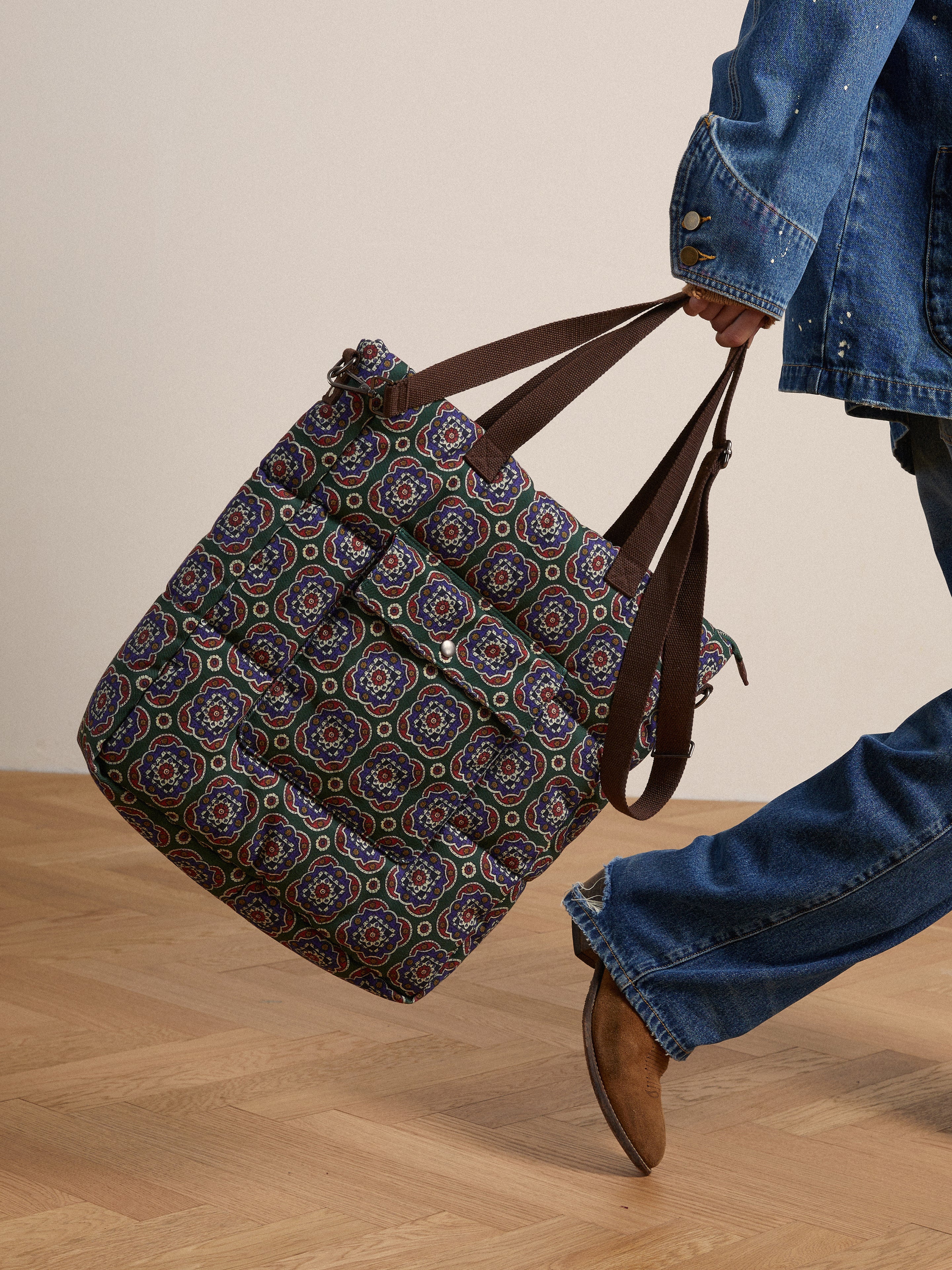 Pine Mosaic Bag | Modern Menswear by yycbvcnbmmnbm