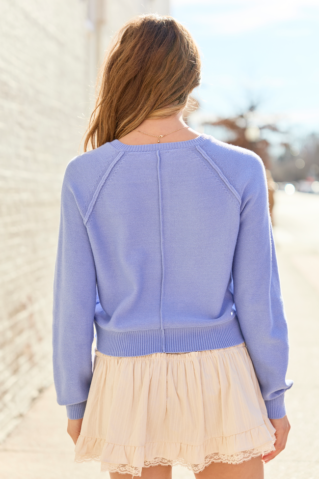 Casey Periwinkle Henley Pullover | Elegant Women's Fashion by coolavocek