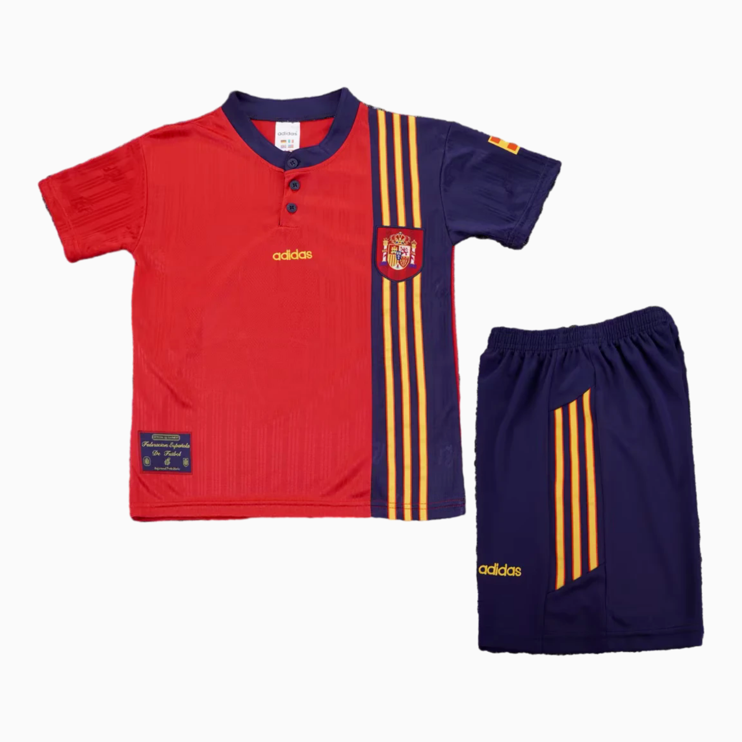 AlphaJersey-Retro Spain 1996 Home Kids Kit