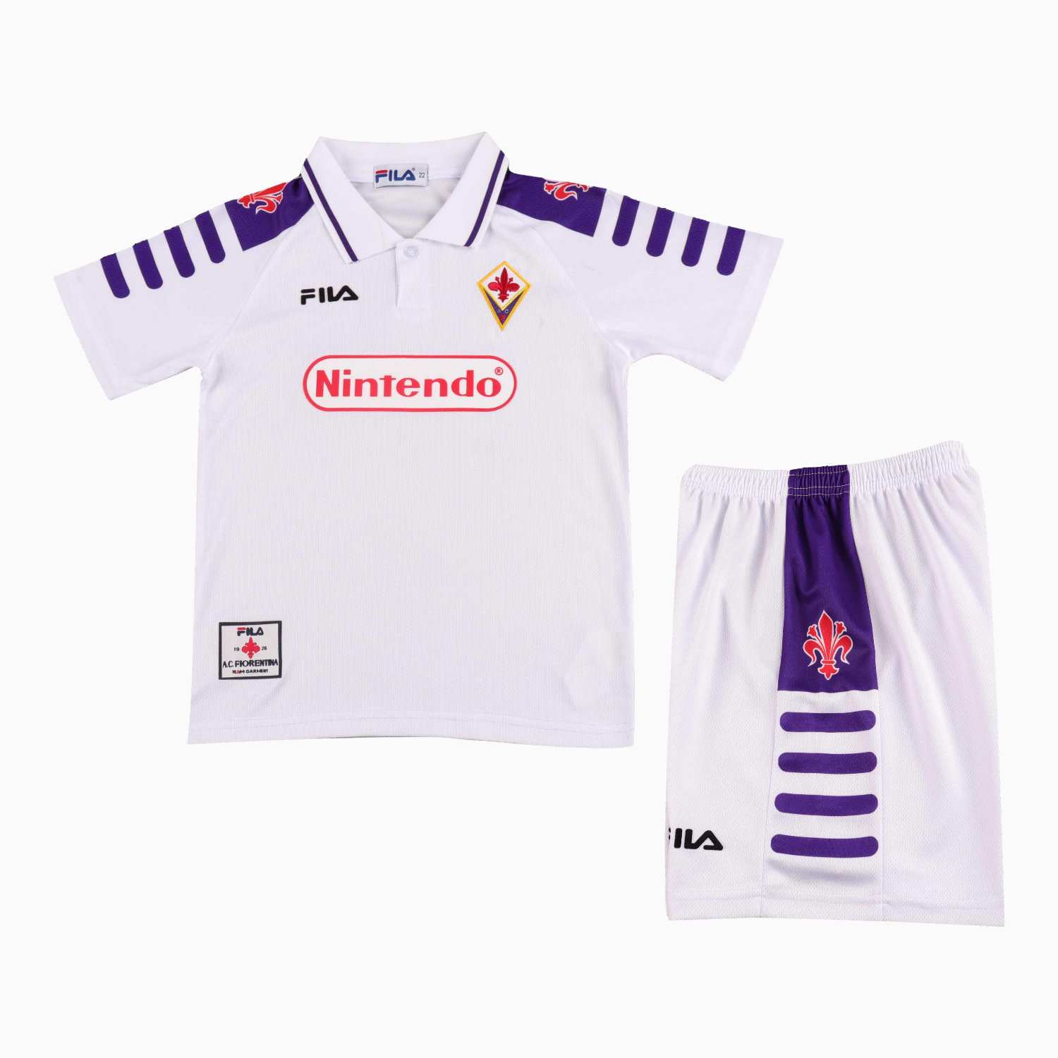AlphaJersey-Retro Fiorentina 1998-99 Away Kids Kit
