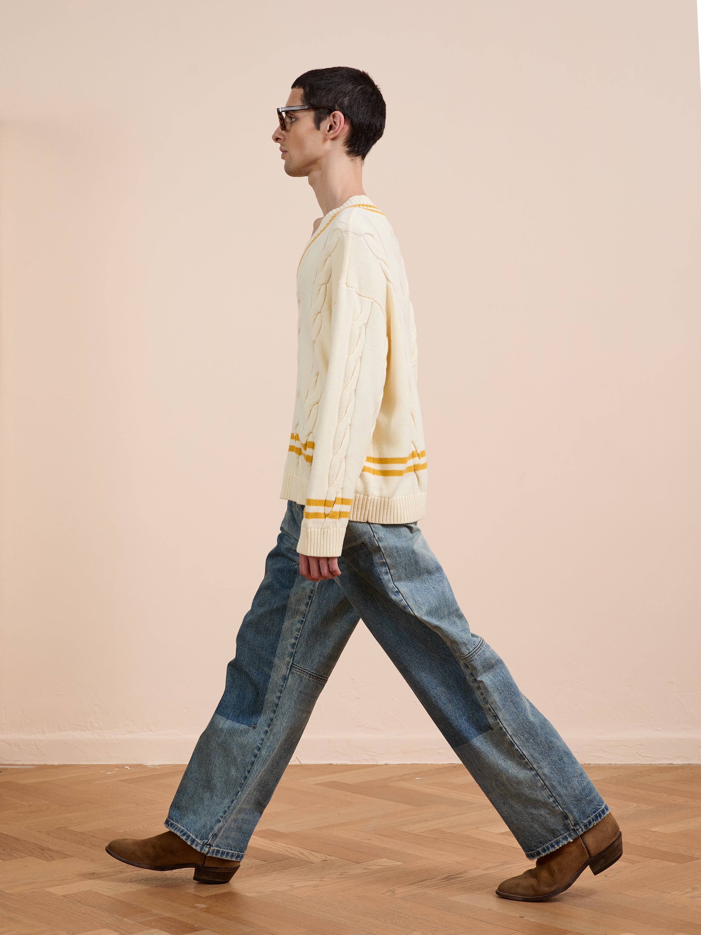 V-Neck Cricket Sweater | Modern Menswear by yycbvcnbmmnbm