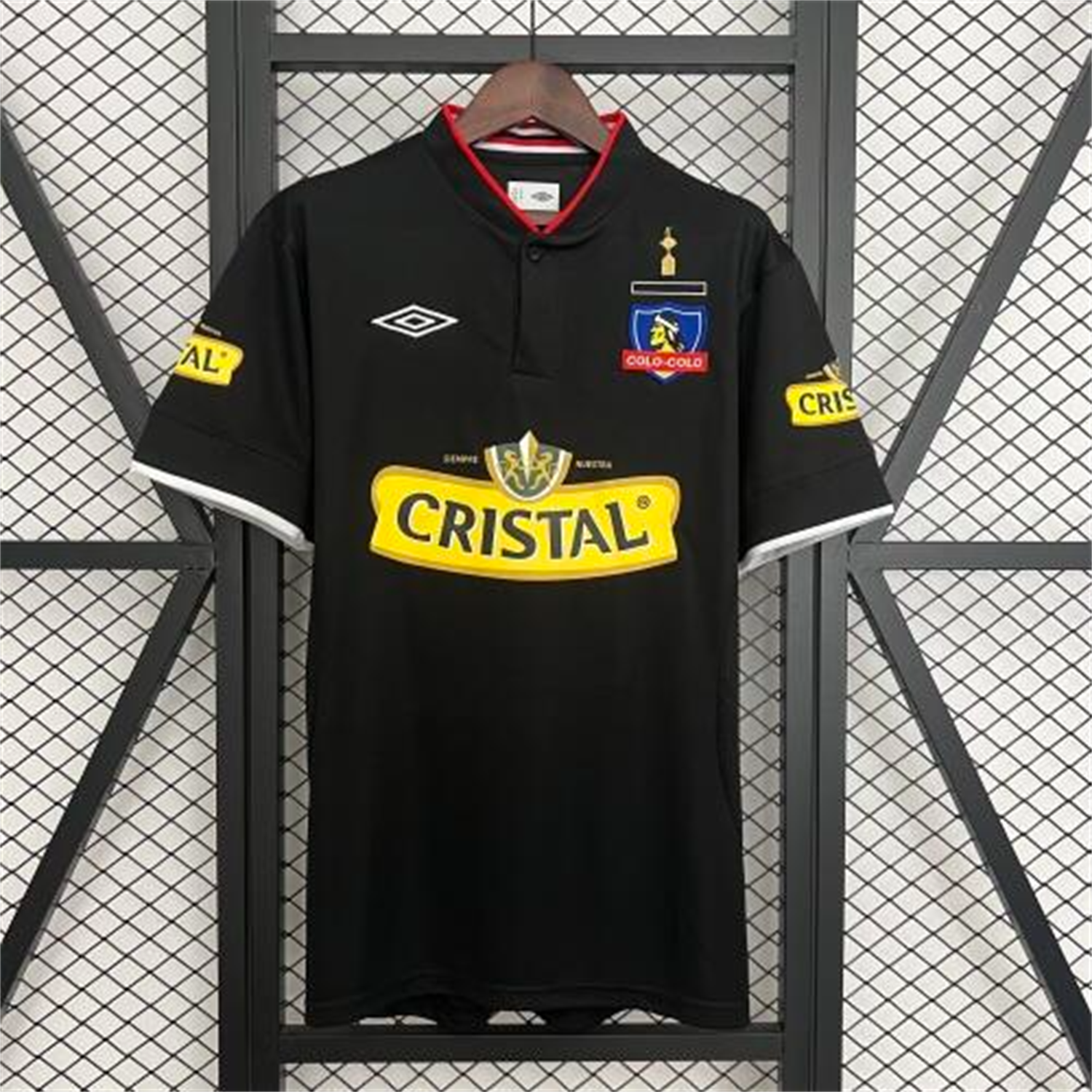 AlphaJersey-Retro Colo Colo 2013 Away Black Jersey