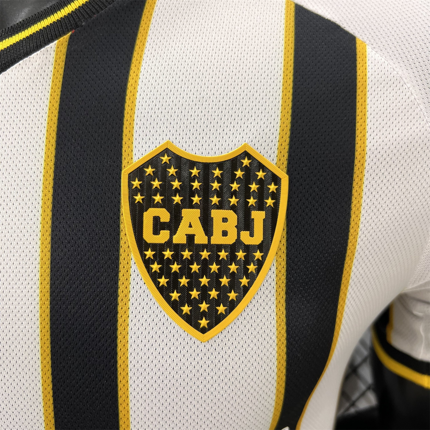 AlphaJersey-Boca Juniors 25-26 Black And White Stripes Jersey - Player Version