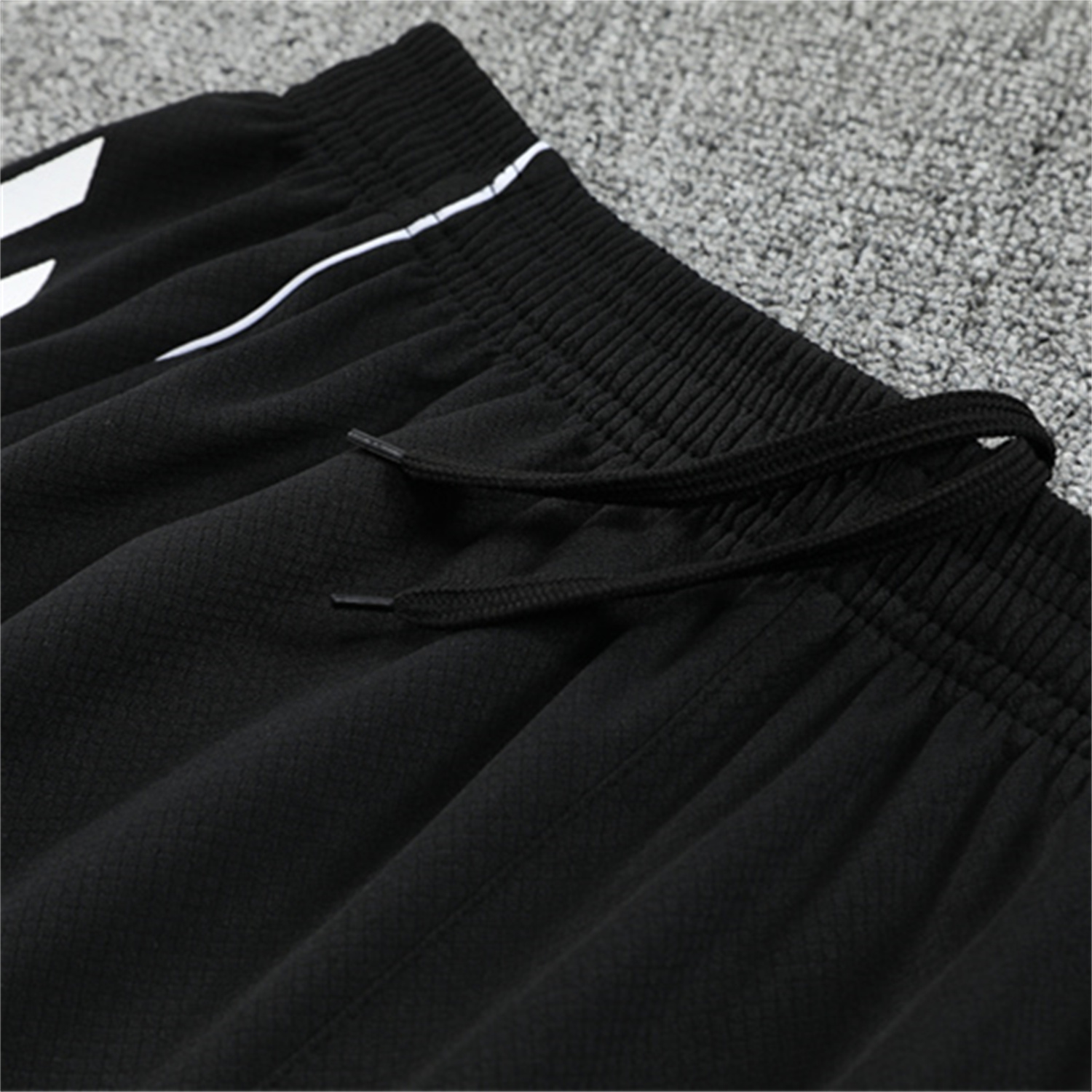 AlphaJersey-Germany 25-26 Kids Short-Sleeve Training Set - White Top & Black Shorts