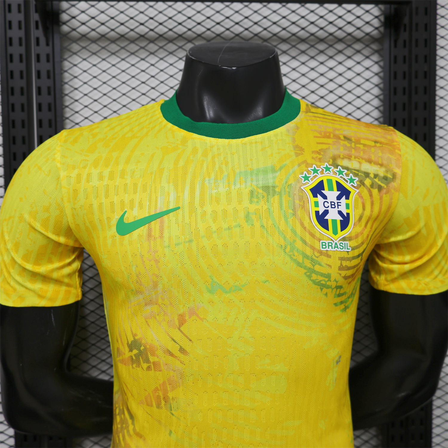 AlphaJersey-Brazil 2026 Yellow Waves Special Jersey - Player Version