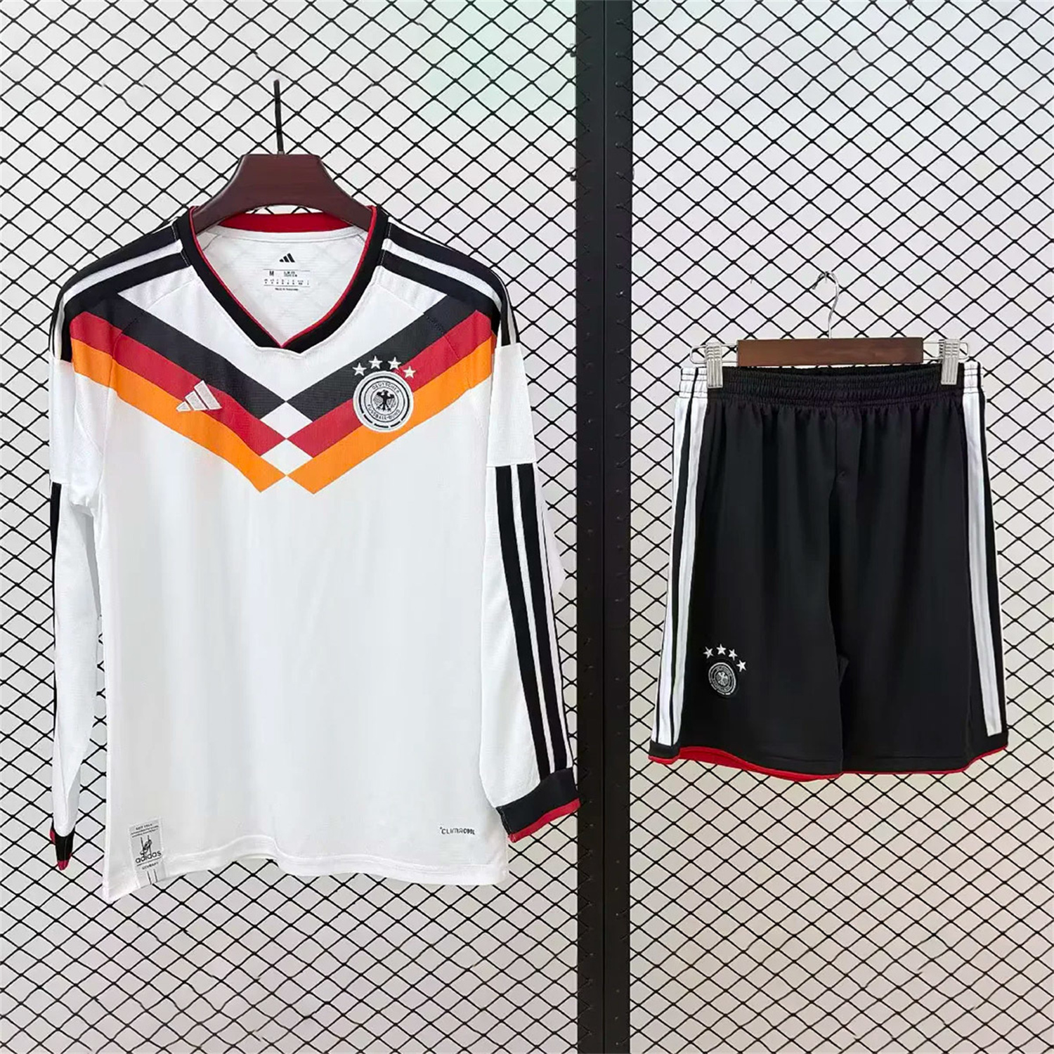 AlphaJersey-Germany 2026 Home Long Sleeves Kids Kit - Fans Version