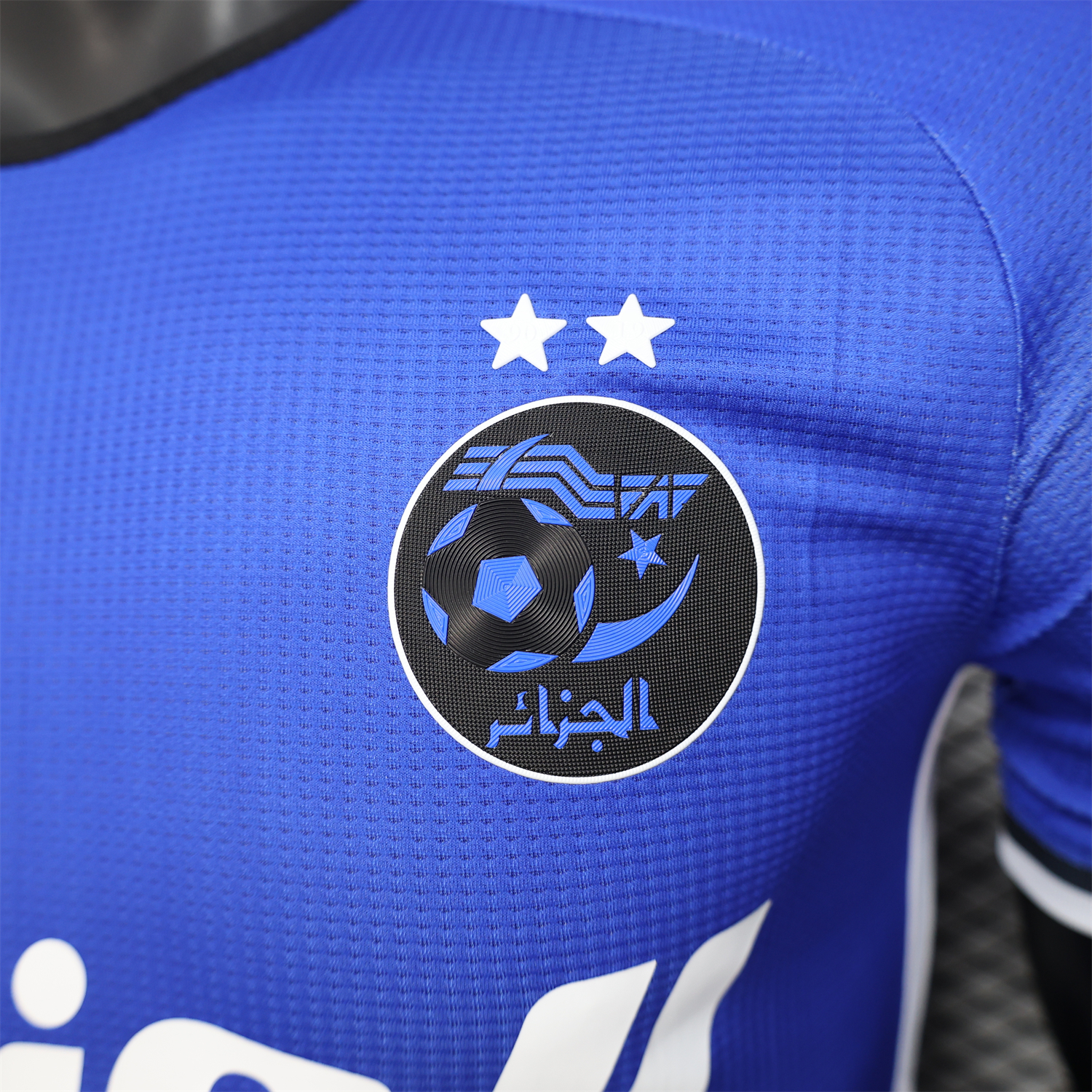 AlphaJersey-Algeria 25-26 Blue and Black Gradient with White Text Jersey - Player Version