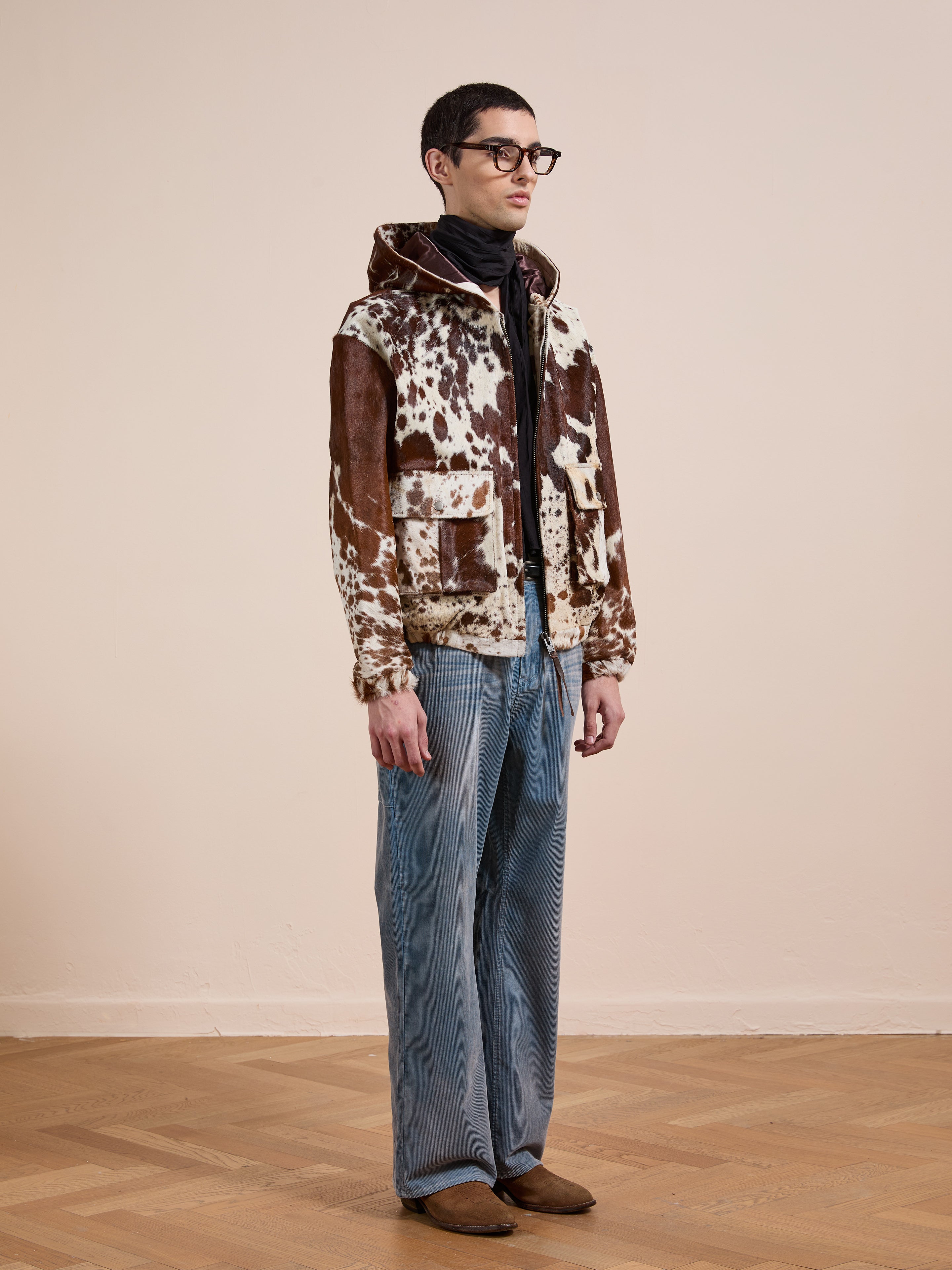 Cowhide Drover Hoodie | Modern Menswear by yycbvcnbmmnbm