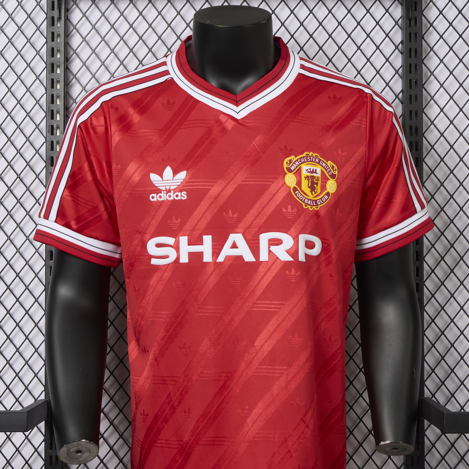 AlphaJersey-Retro Manchester United 1986-88 Home Remake Jersey - Player Version