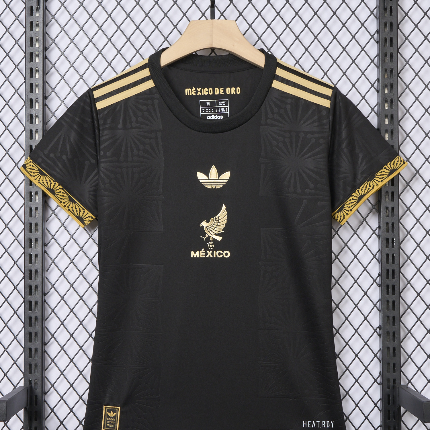 AlphaJersey-Women's Mexico 2025 Gold Cup Black Jersey - Fans Version